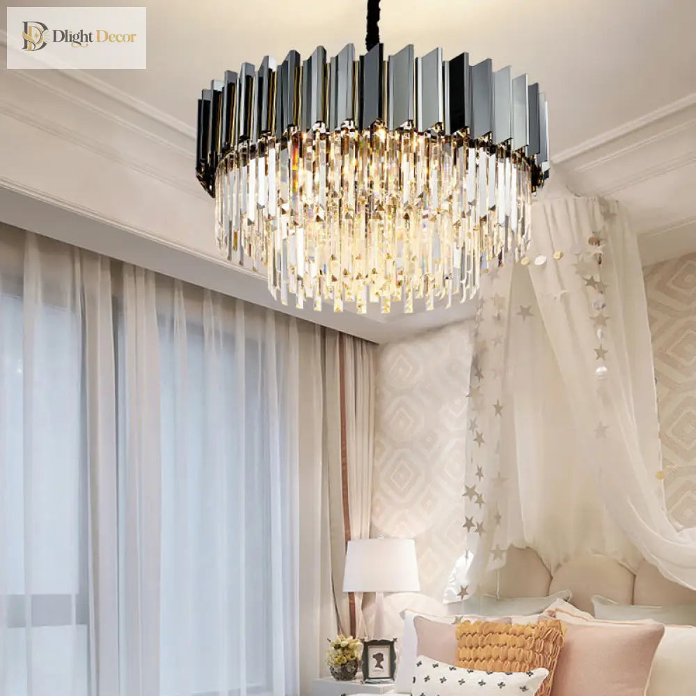 Evelyn Modern Crystal Chandelier | Dining Room Lighting
