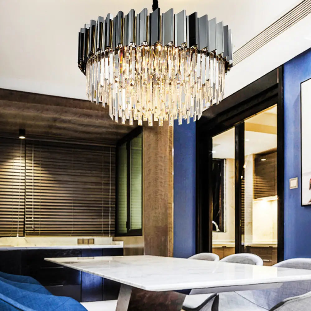 Evelyn Modern Crystal Chandelier | Dining Room Lighting