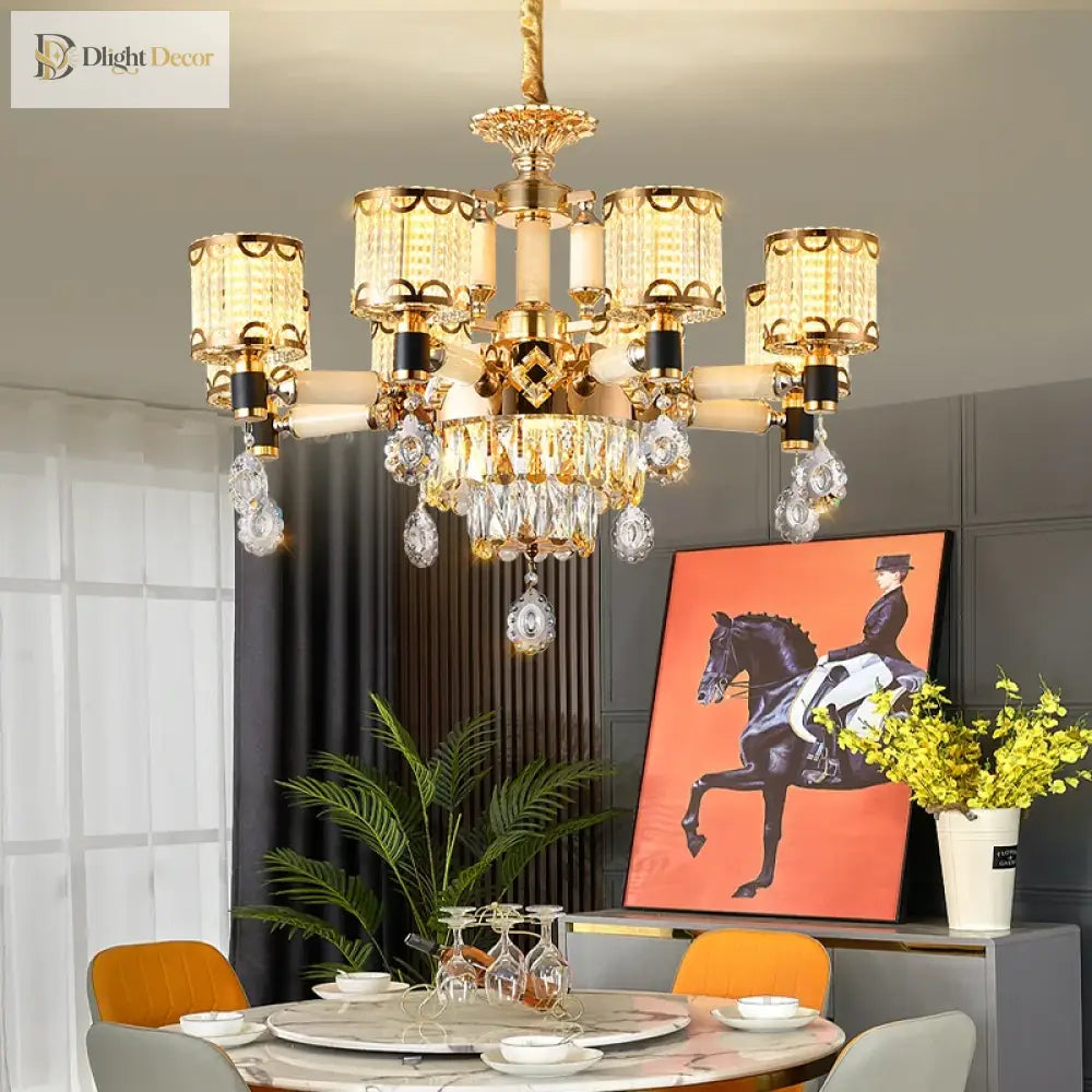 Exquisite Crystal Chandelier | Dining & Kitchen Lighting