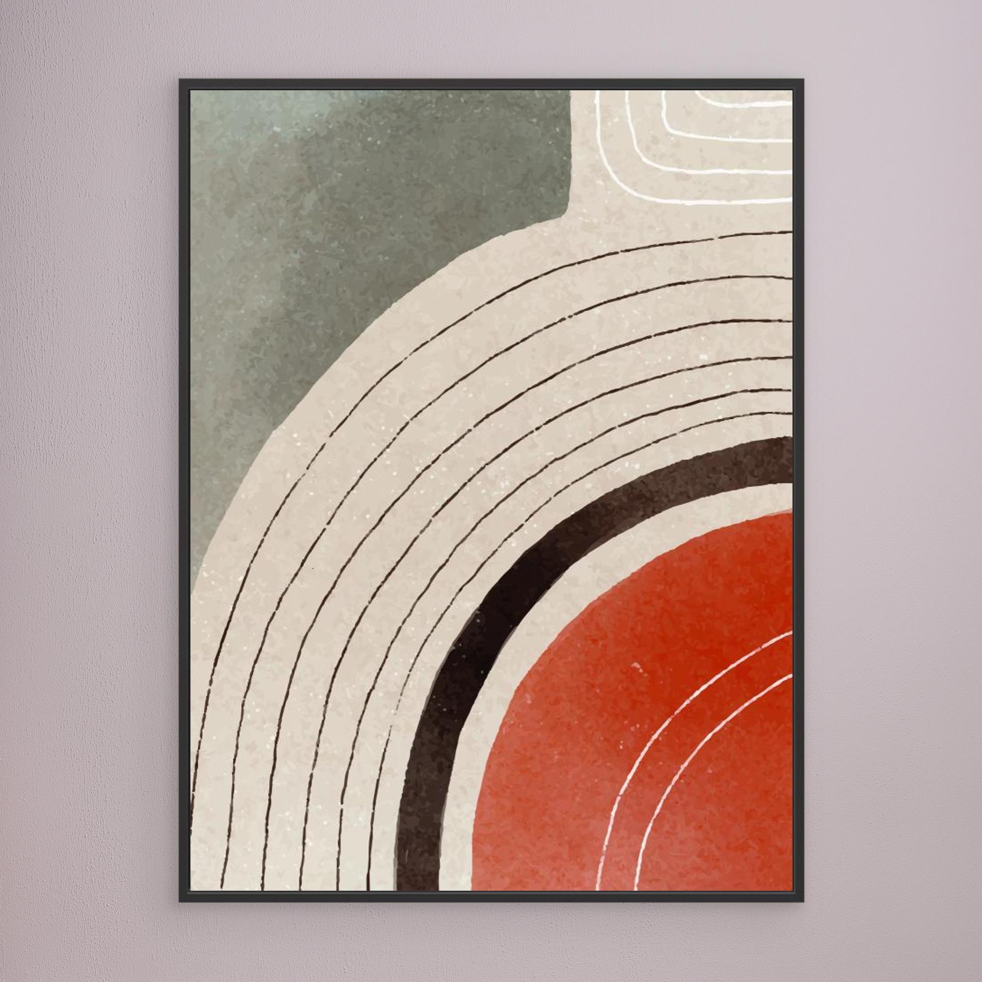 Orange Minimal Shapes #2 by Jay Stanley