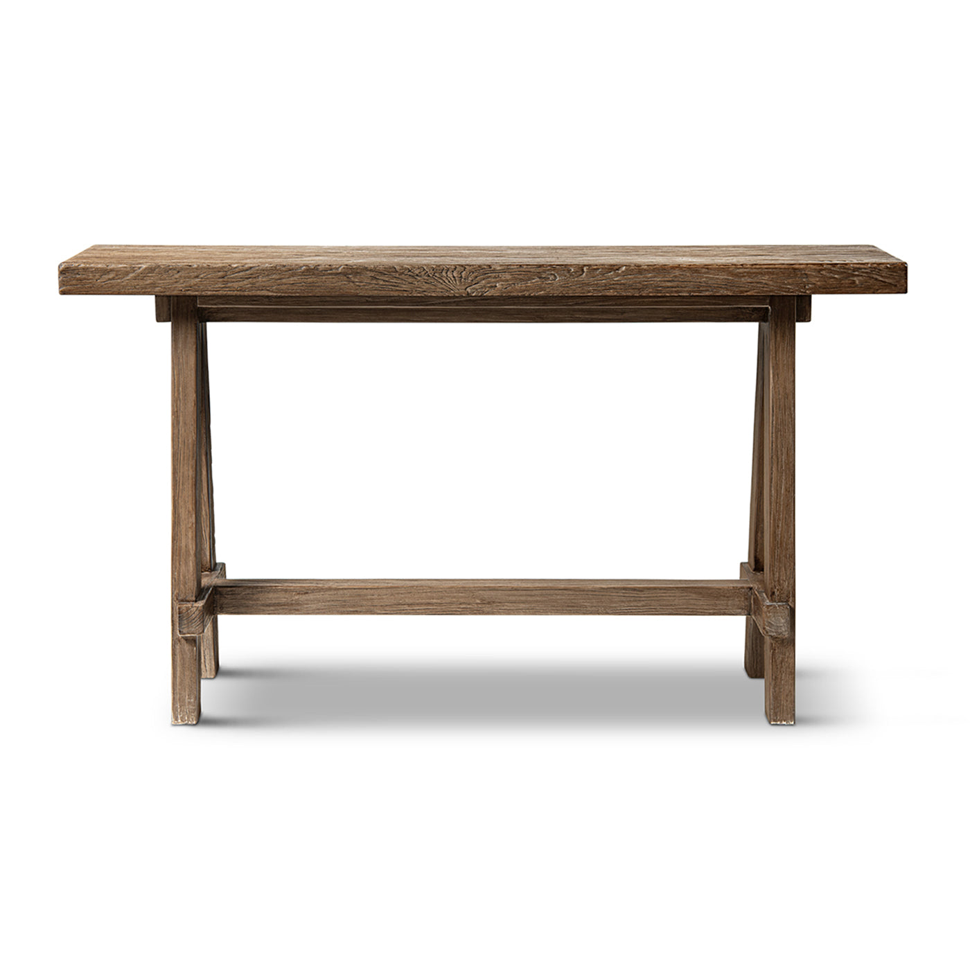 Hawthorne 60'' Solid Reclaimed Elm Trestle Console Table