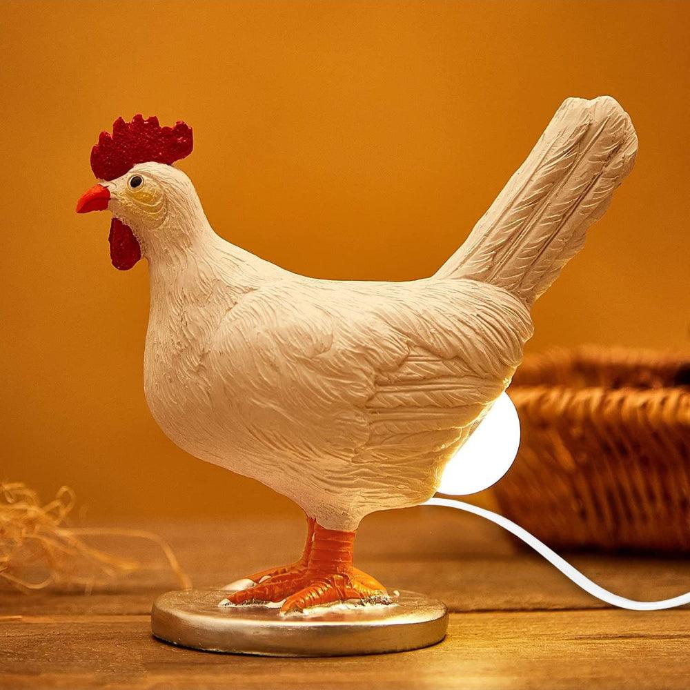 Chicken Laying Egg Shape Night Light Table Lamp - PRHOMZ