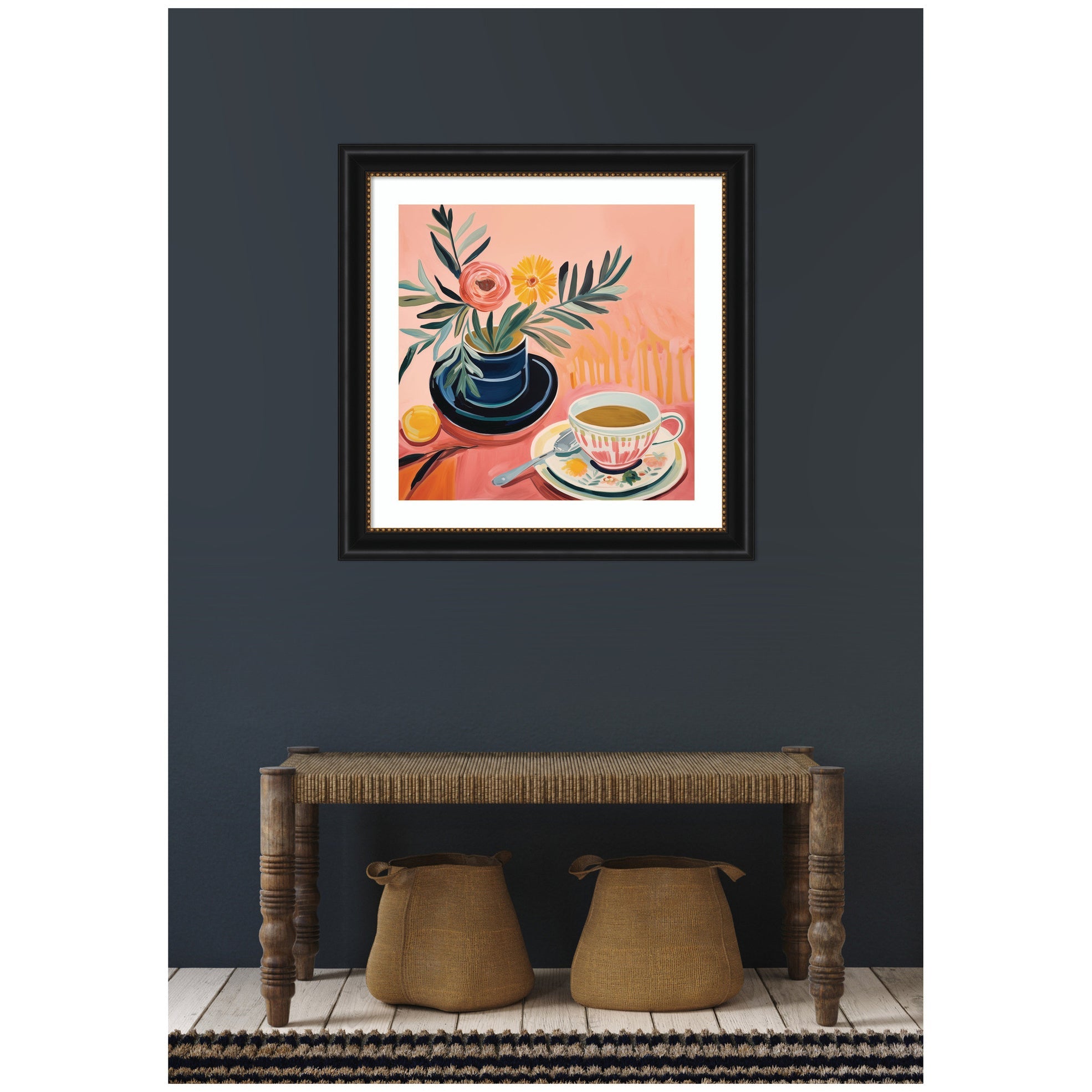 Framed Art Cozy Coffee by The Creative Bunch Studio