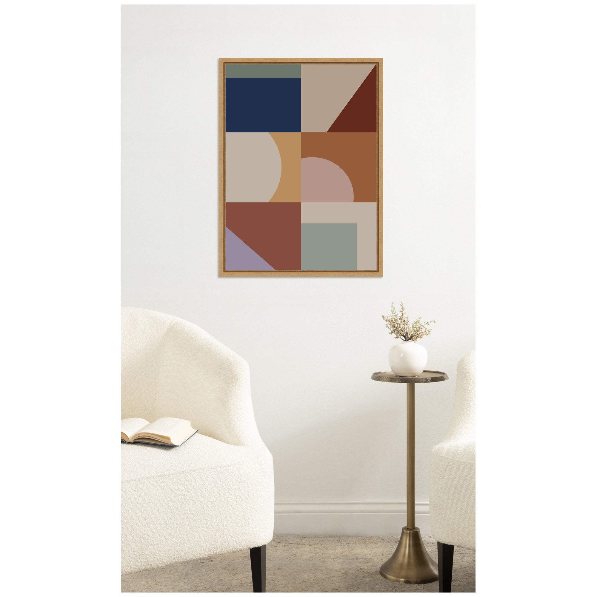 Modern Bohemian Pattern 1 by The Creative Bunch Studio Framed Canvas Wall Art Print