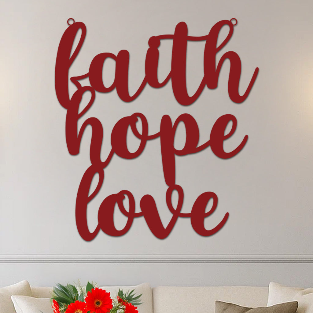 Faith Hope Love Sign-7