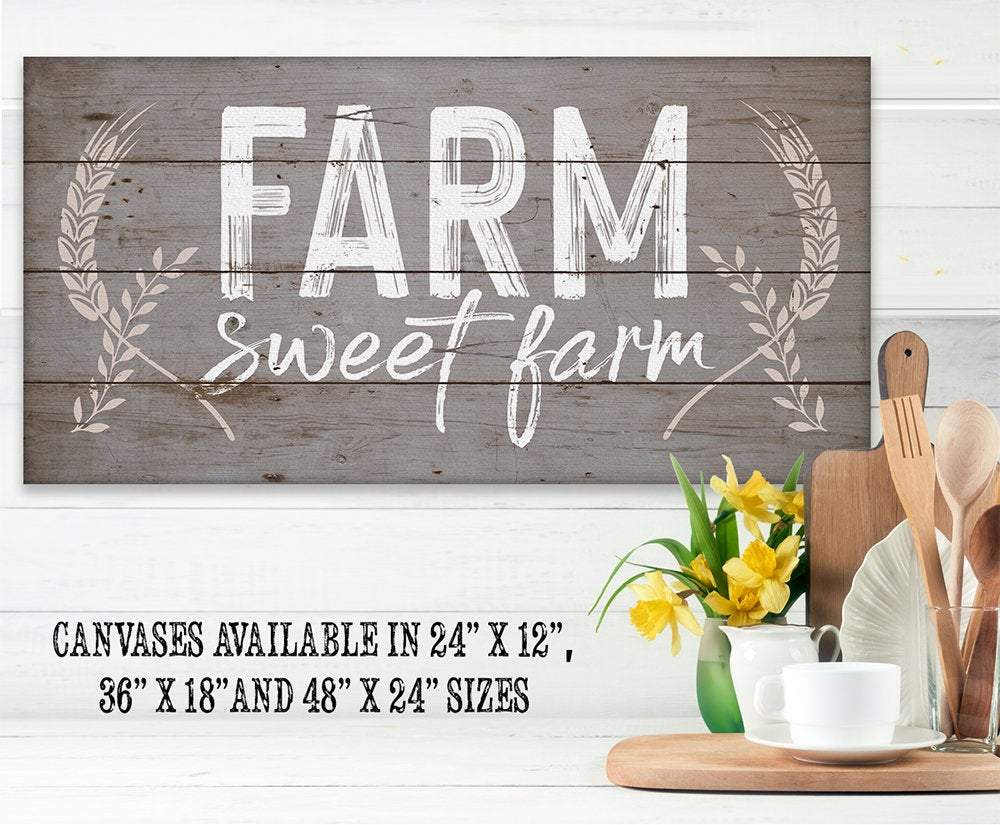 Farm Sweet Farm - Canvas