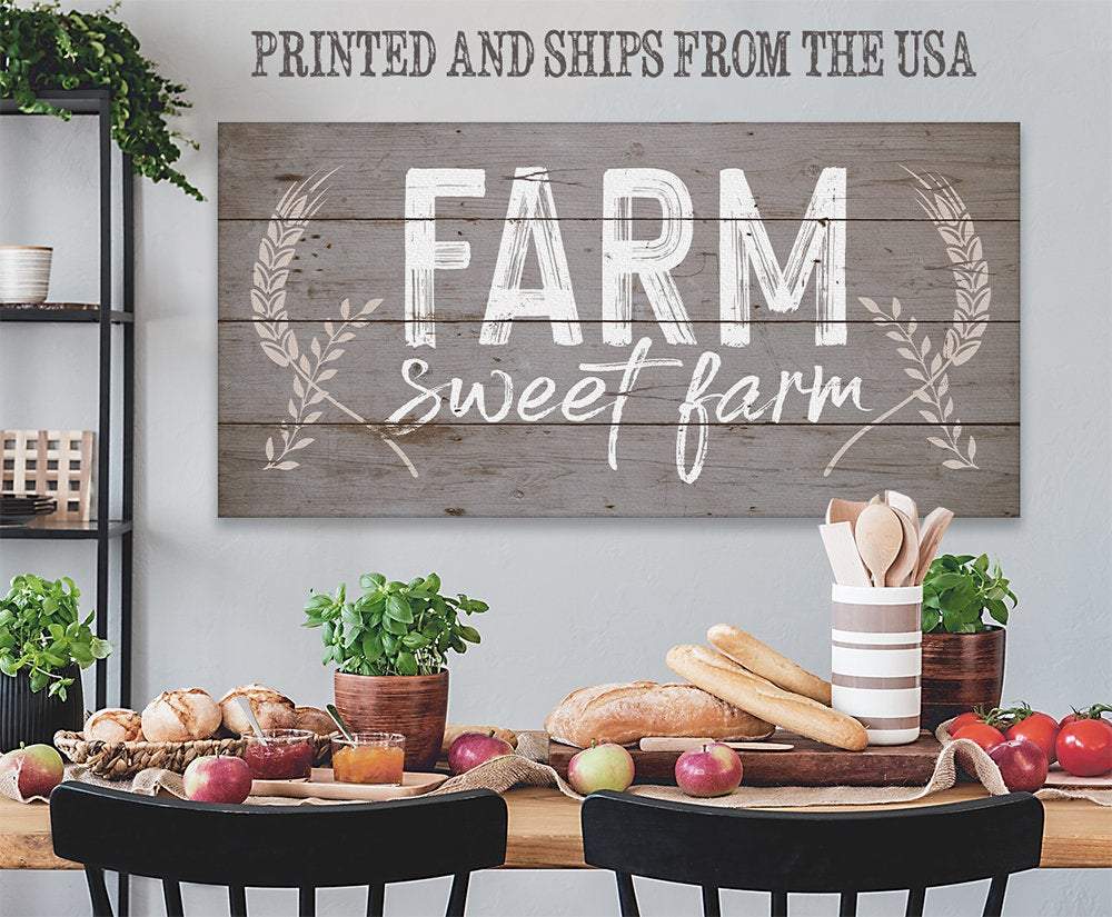 Farm Sweet Farm - Canvas