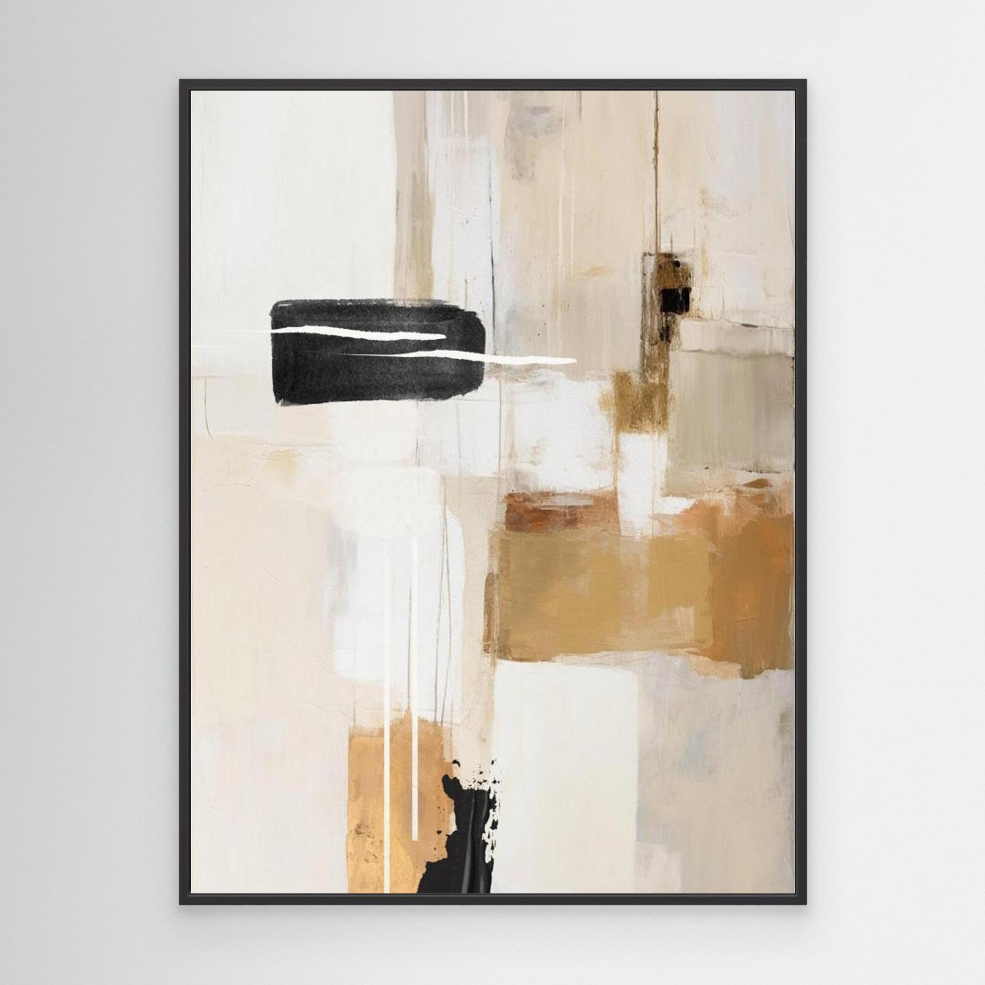 Abstract In Beige 1 by Sally Ann Moss