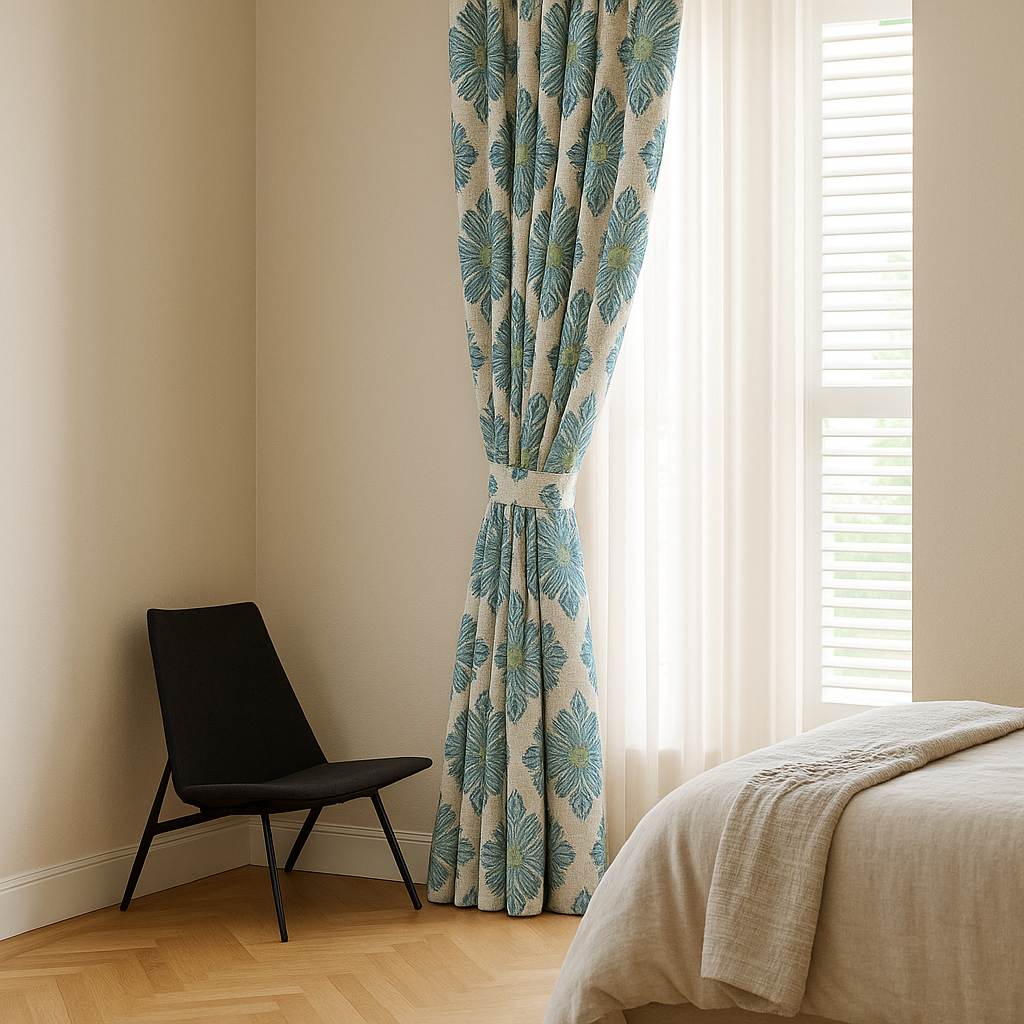 Luxury GOTS Linen Damask Curtains – Made-to-Measure, Blackout or Light-Filtering Liners-2