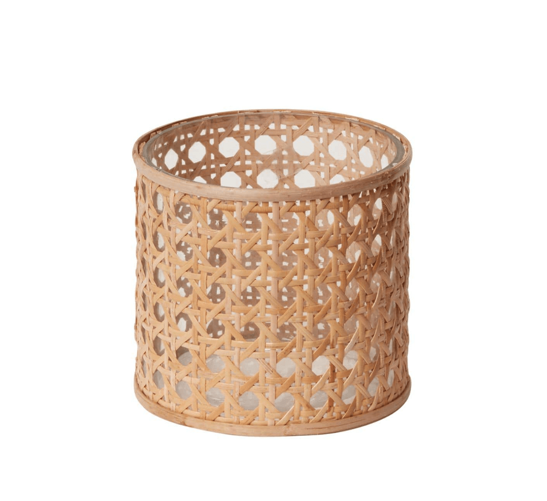 Oliver Cane Votive Candle Holder