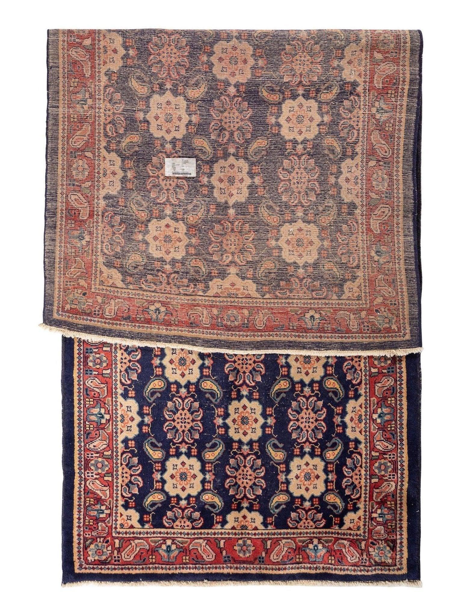 Fine Vintage Weramin Persian Runner / Area Rug 10'2'' x 4'3''