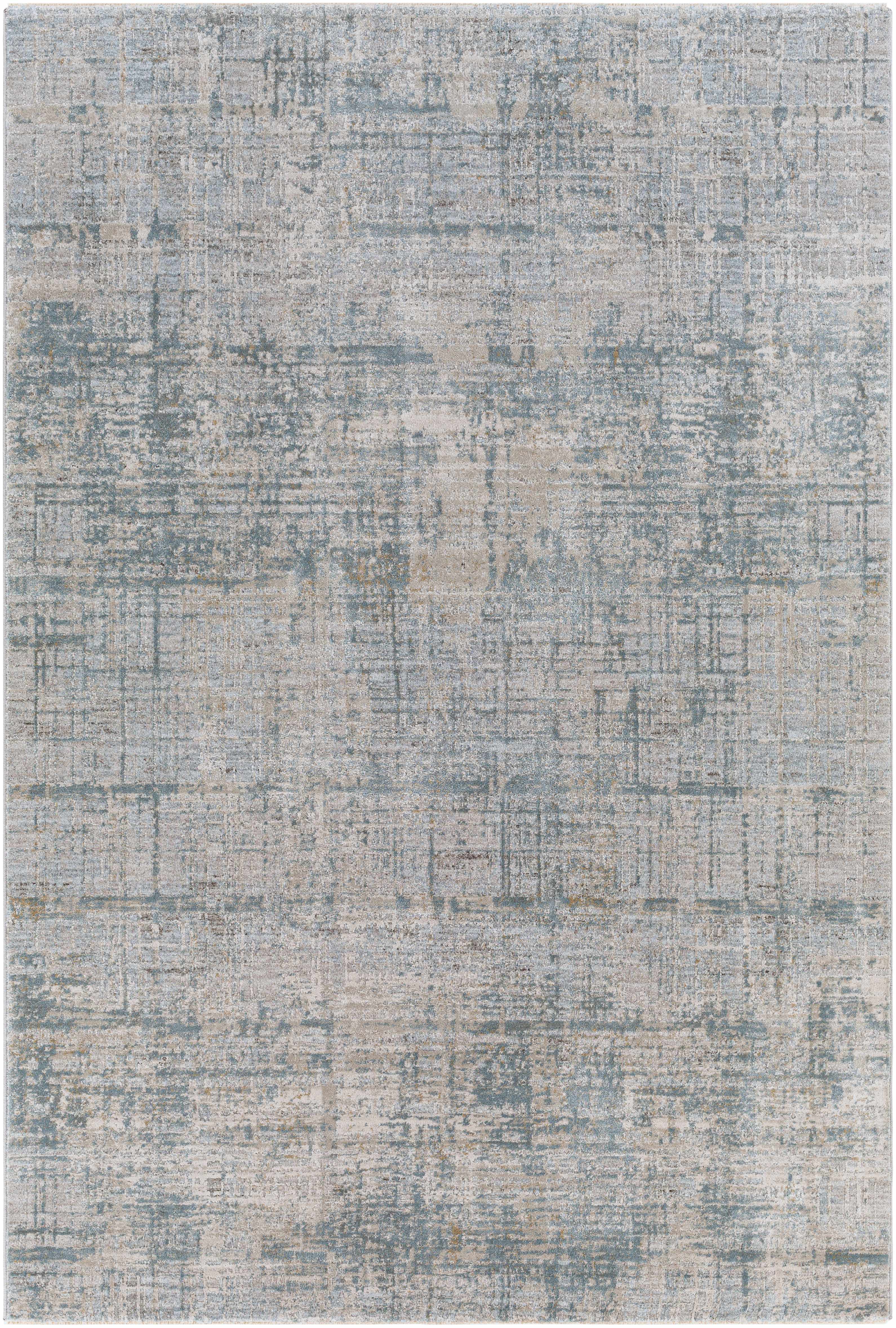Fallin Gray Abstract Striped Luxe Rug