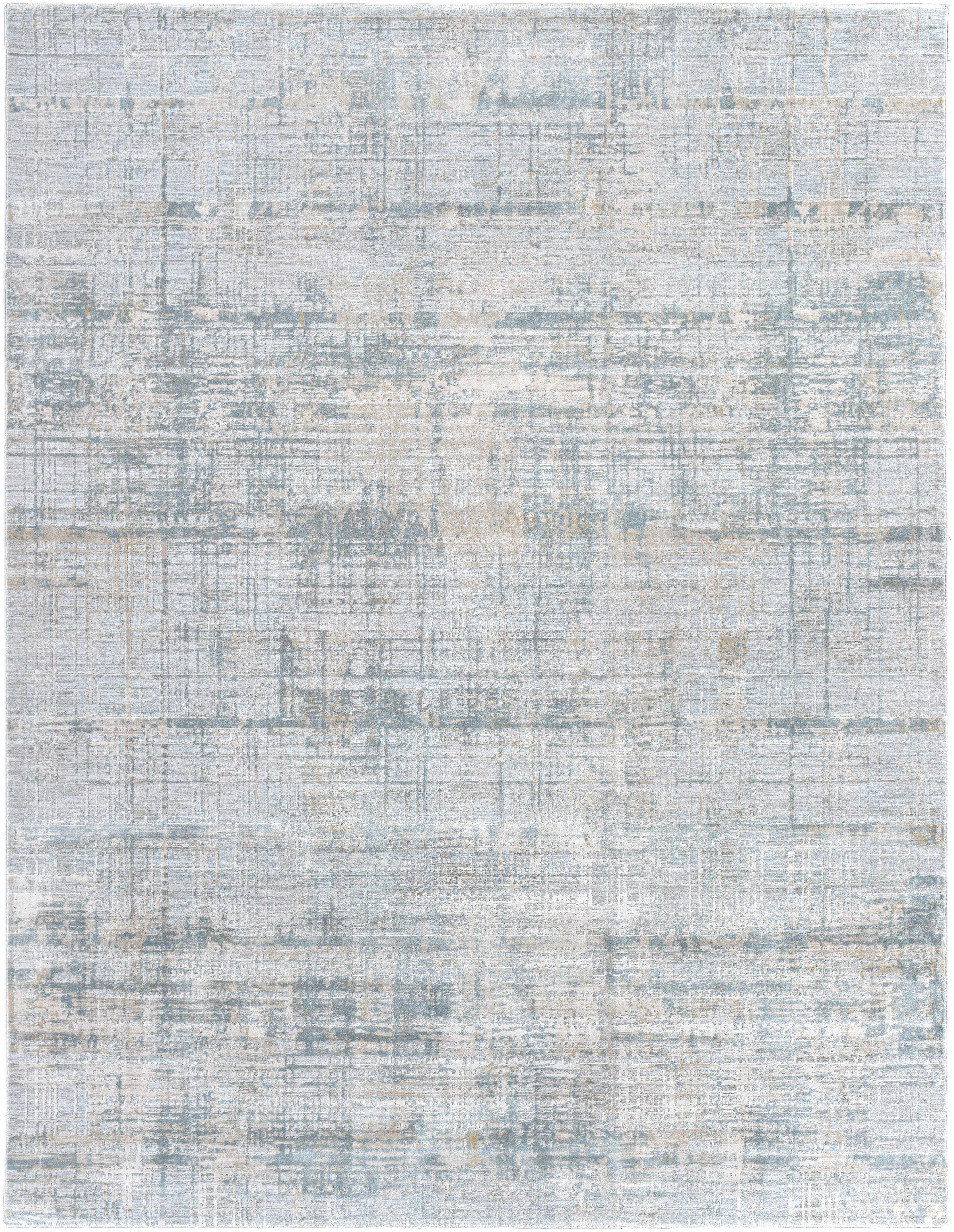 Fallin Gray Abstract Striped Luxe Rug