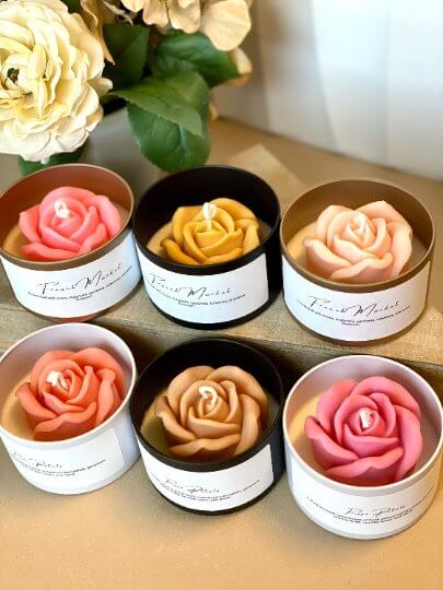 Flower in a Jar Candle | Handcrafted Gift