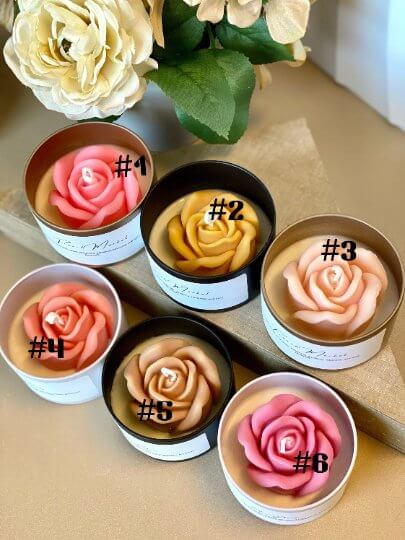 Flower in a Jar Candle | Handcrafted Gift