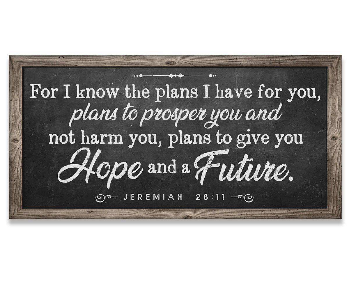 For I Know The Plans 2 - Canvas