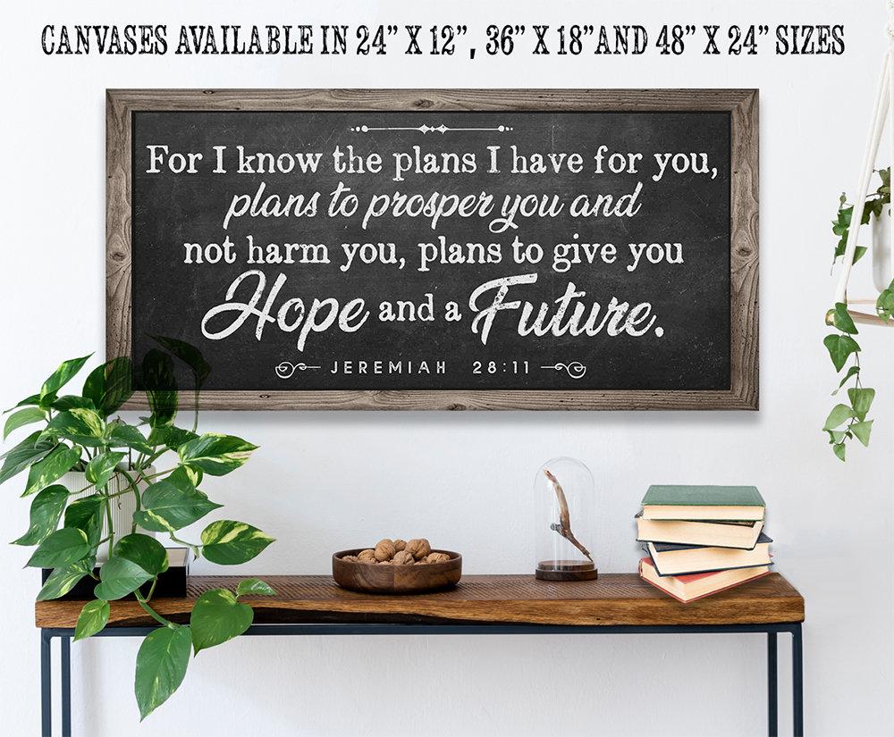 For I Know The Plans 2 - Canvas