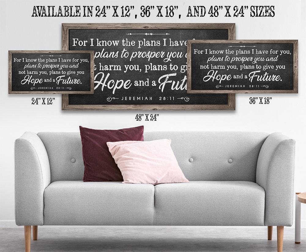 For I Know The Plans 2 - Canvas