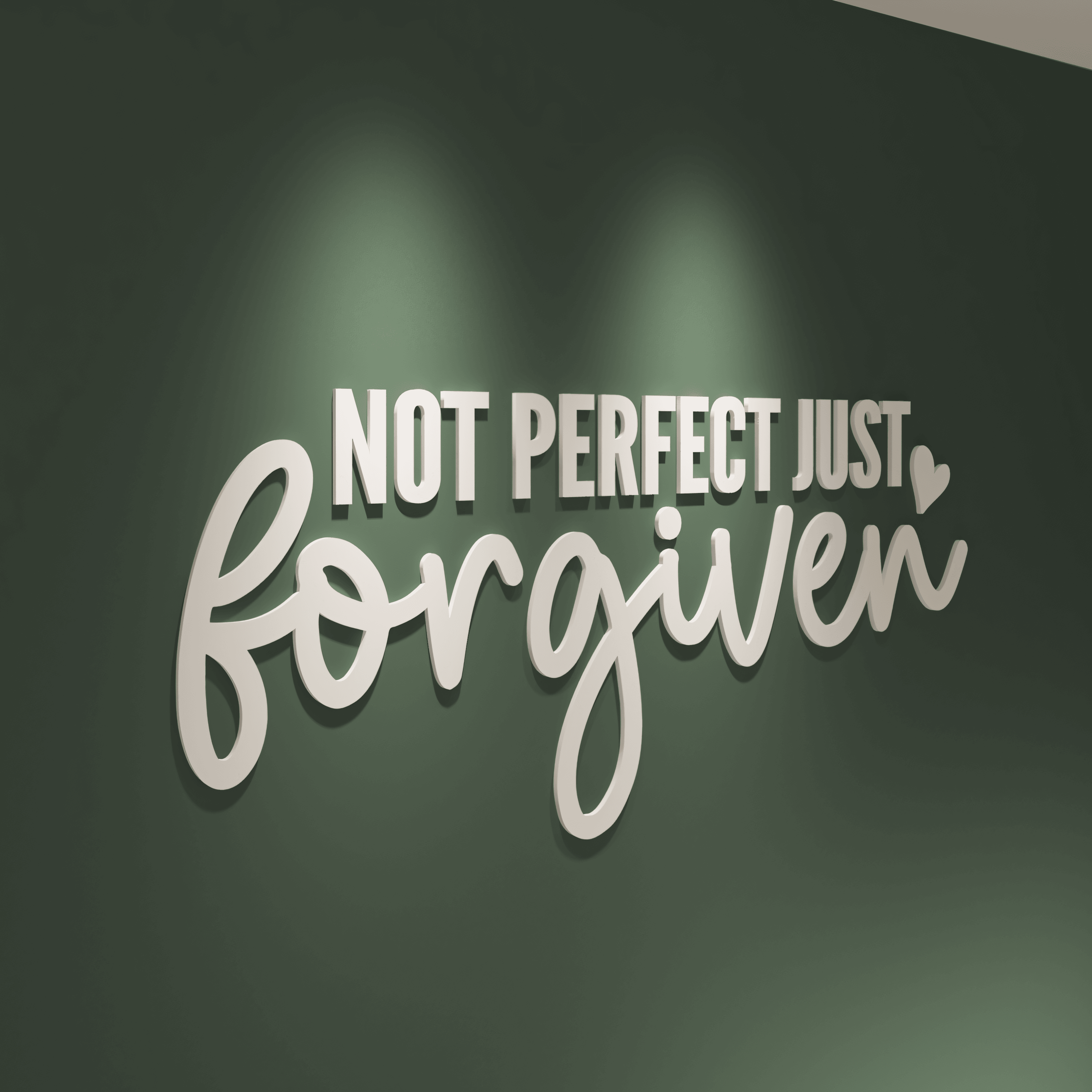 Not Perfect Just Forgiven 3D Wall Decor - PRHOMZ