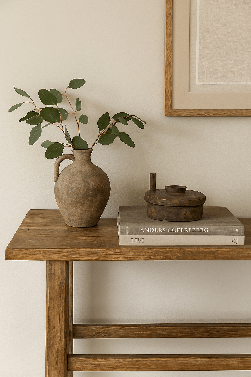 Found Reclaimed Wood Spice Grinder with Lid – Decorative Accent