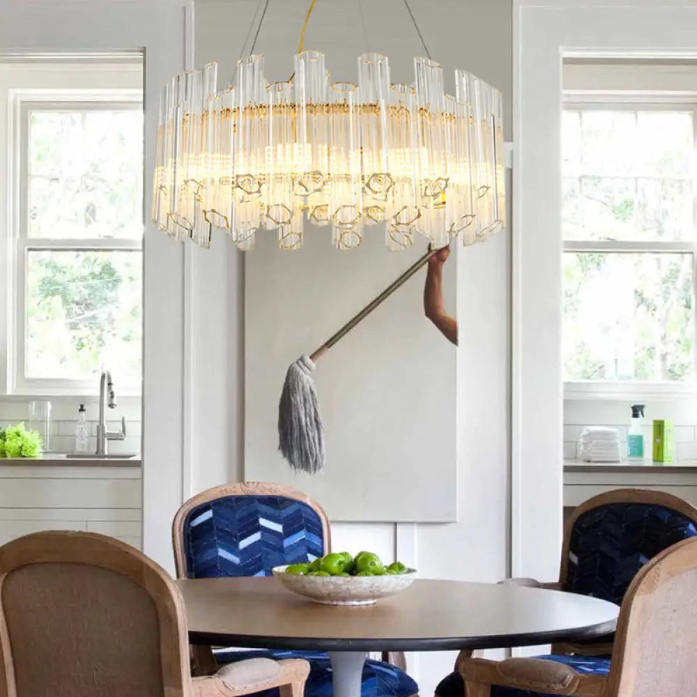 Freya Modern Crystal Chandelier | Dining Room Lighting