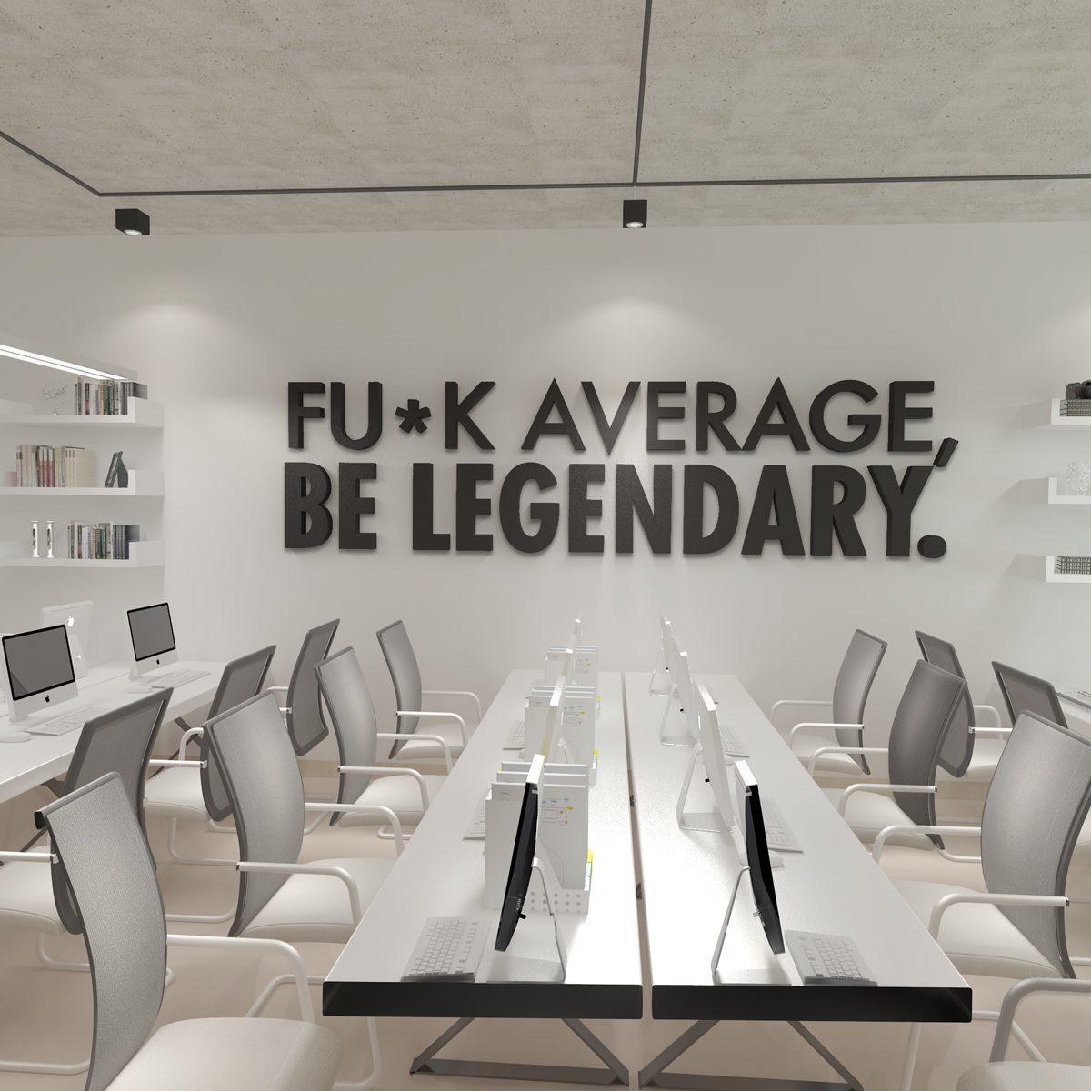 Be Legendary 3D Office Wall Decor - PRHOMZ