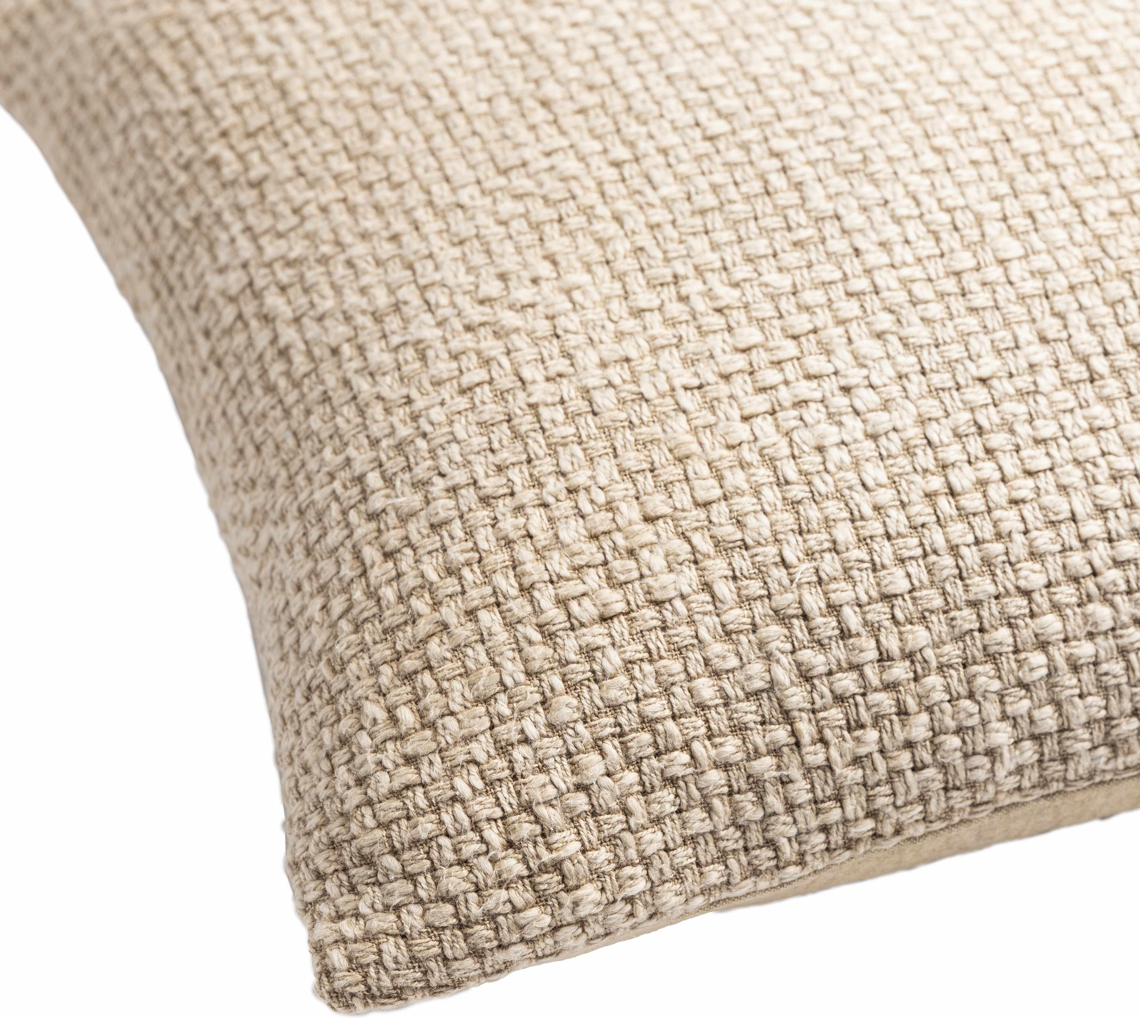 Funa Beige Square Throw Pillow-1