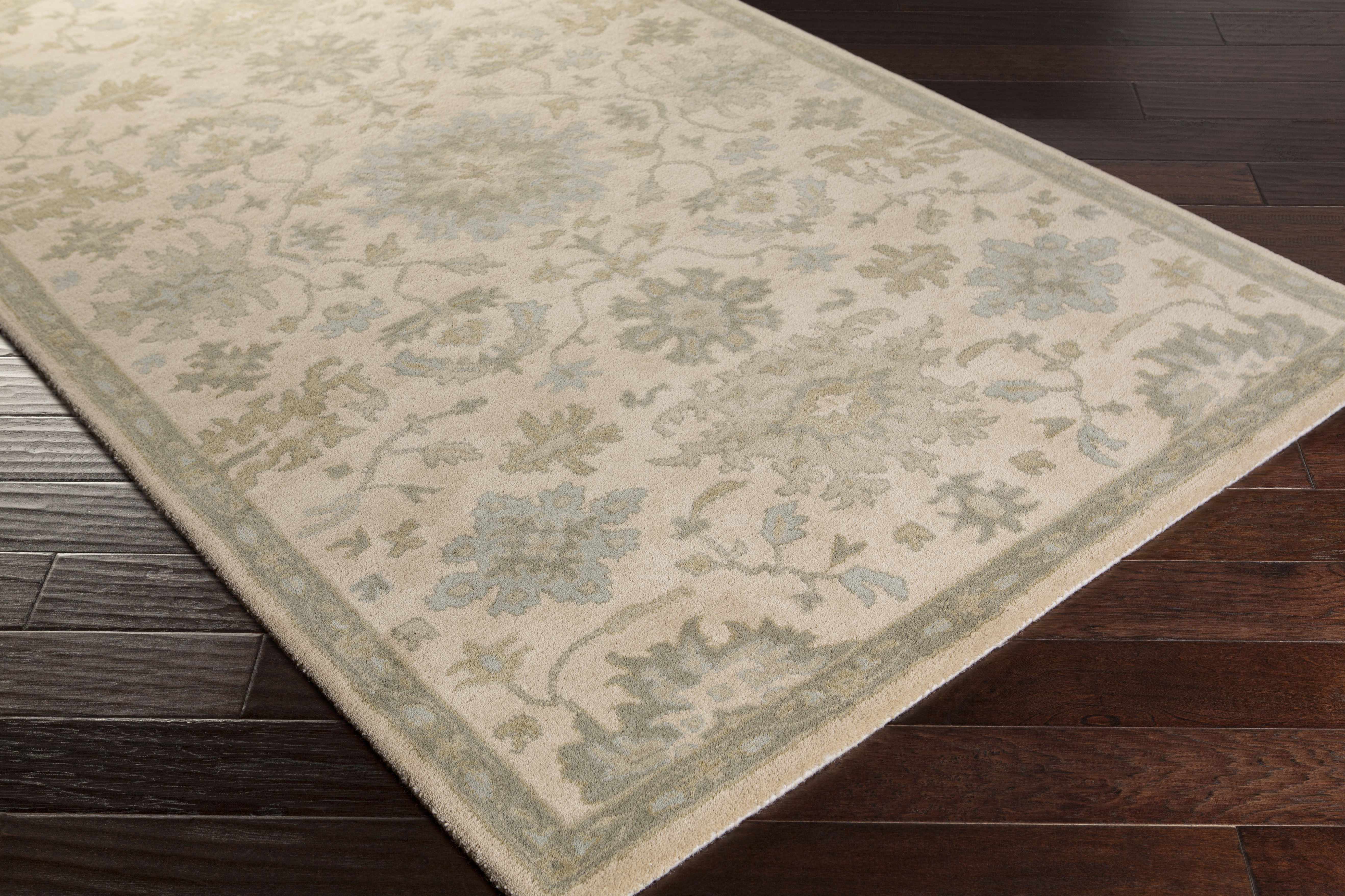Hazen 1197 Hand Tufted Light Beige Wool Rug