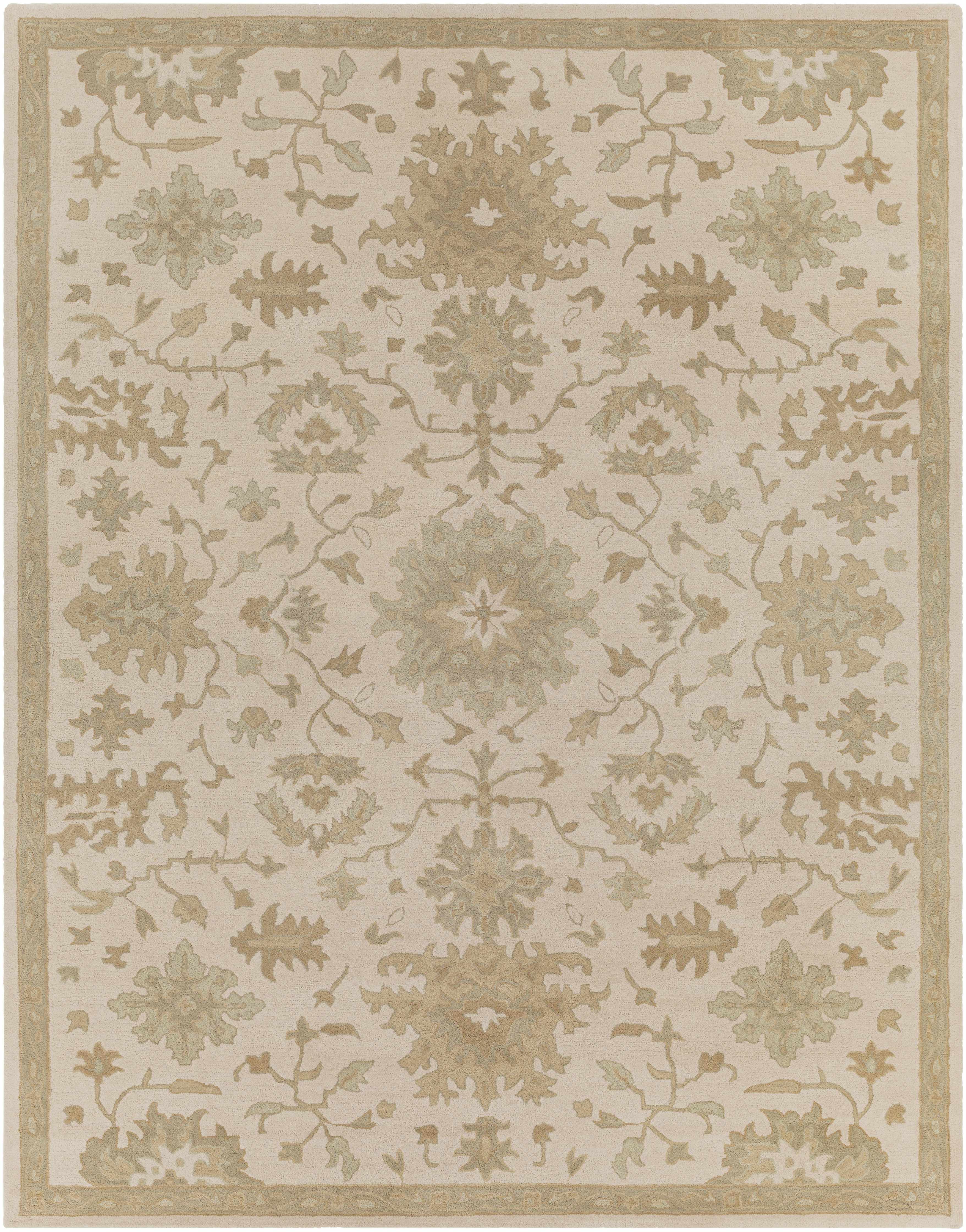 Hazen 1197 Hand Tufted Light Beige Wool Rug