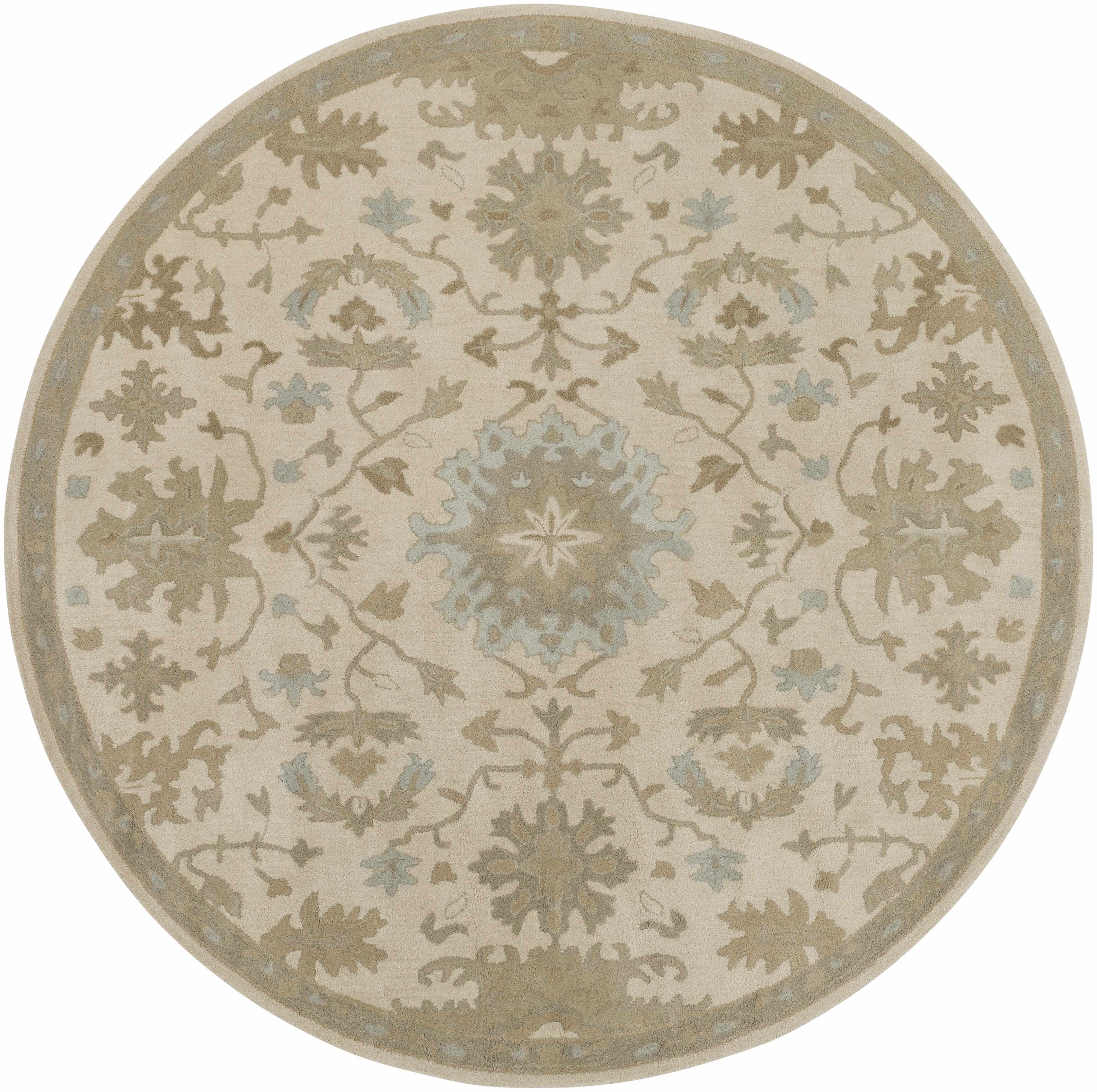 Hazen 1197 Hand Tufted Light Beige Wool Rug