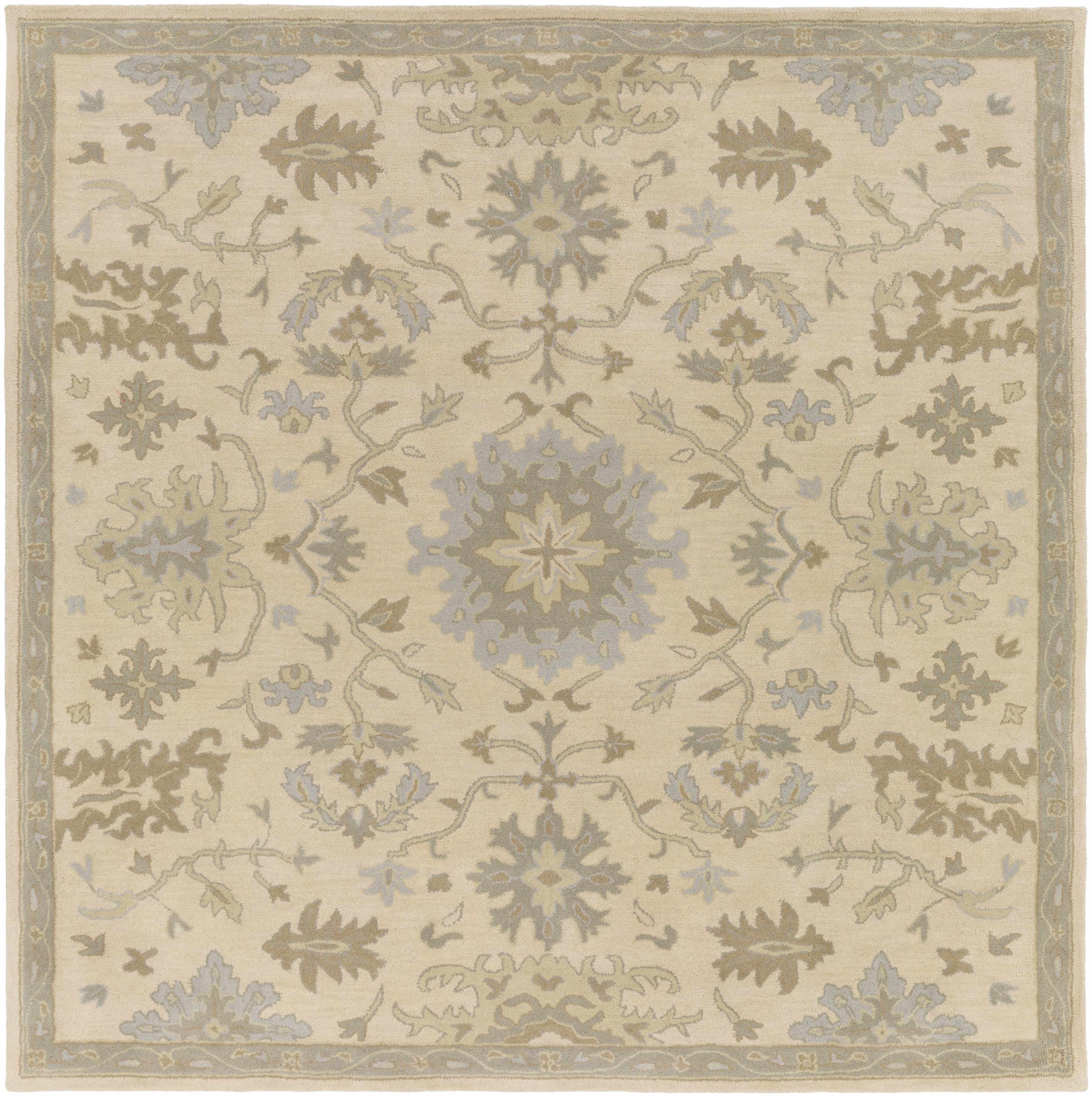Hazen 1197 Hand Tufted Light Beige Wool Rug