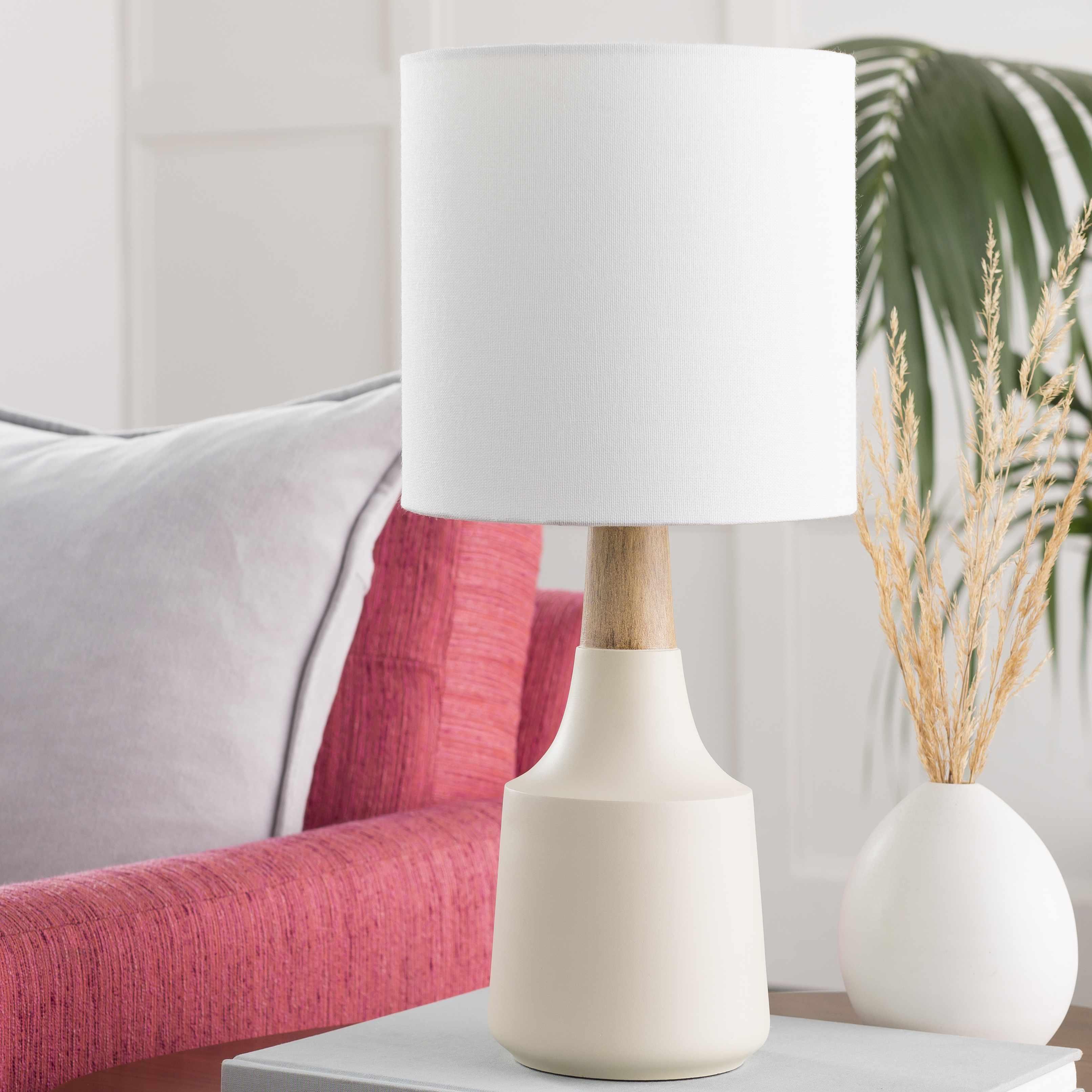 Gattaran Ivory & White Table Lamp - PRHOMZ