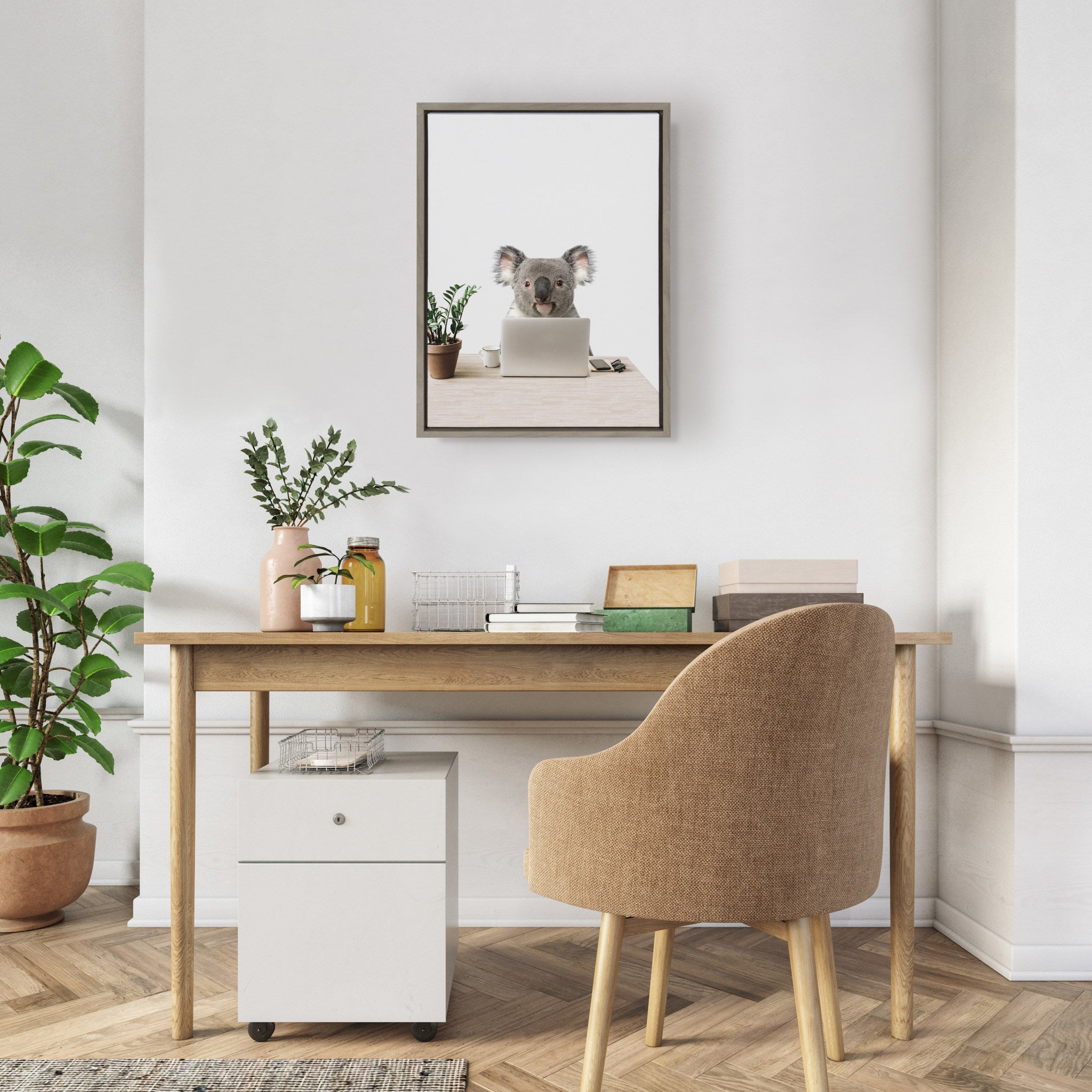 Sylvie Kevin is my name, Marketing is my game Framed Canvas by The Creative Bunch Studio