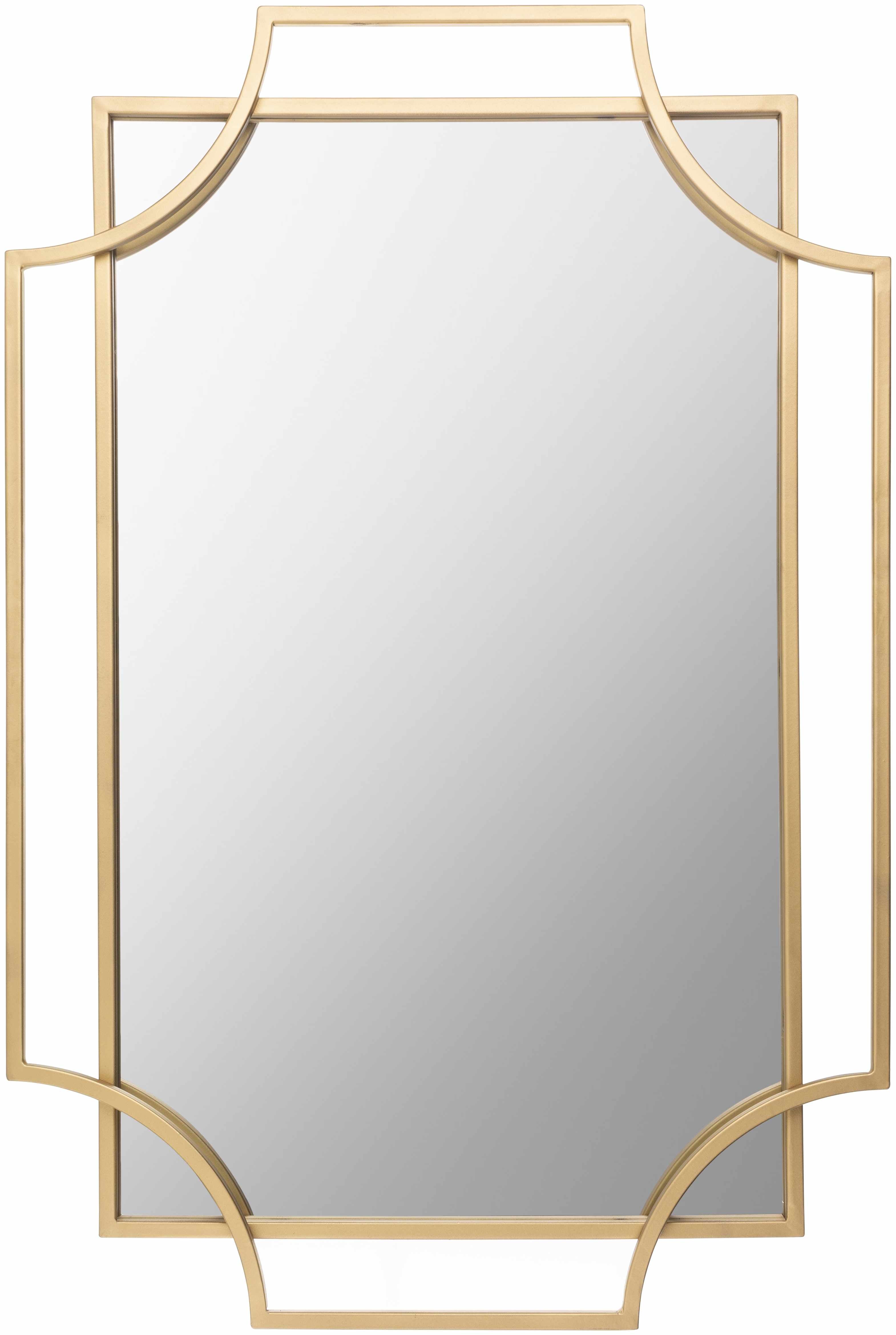 Golasecca Brass Frame Gold Mirror-0
