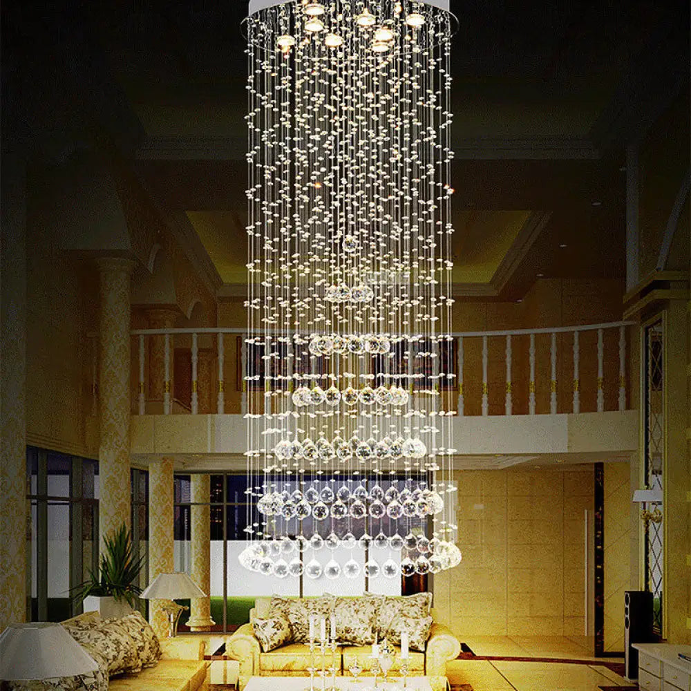 Georgia Crystal Chandelier | Modern Dining Room Lighting