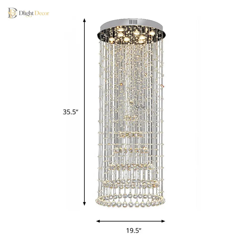 Georgia Crystal Chandelier | Modern Dining Room Lighting