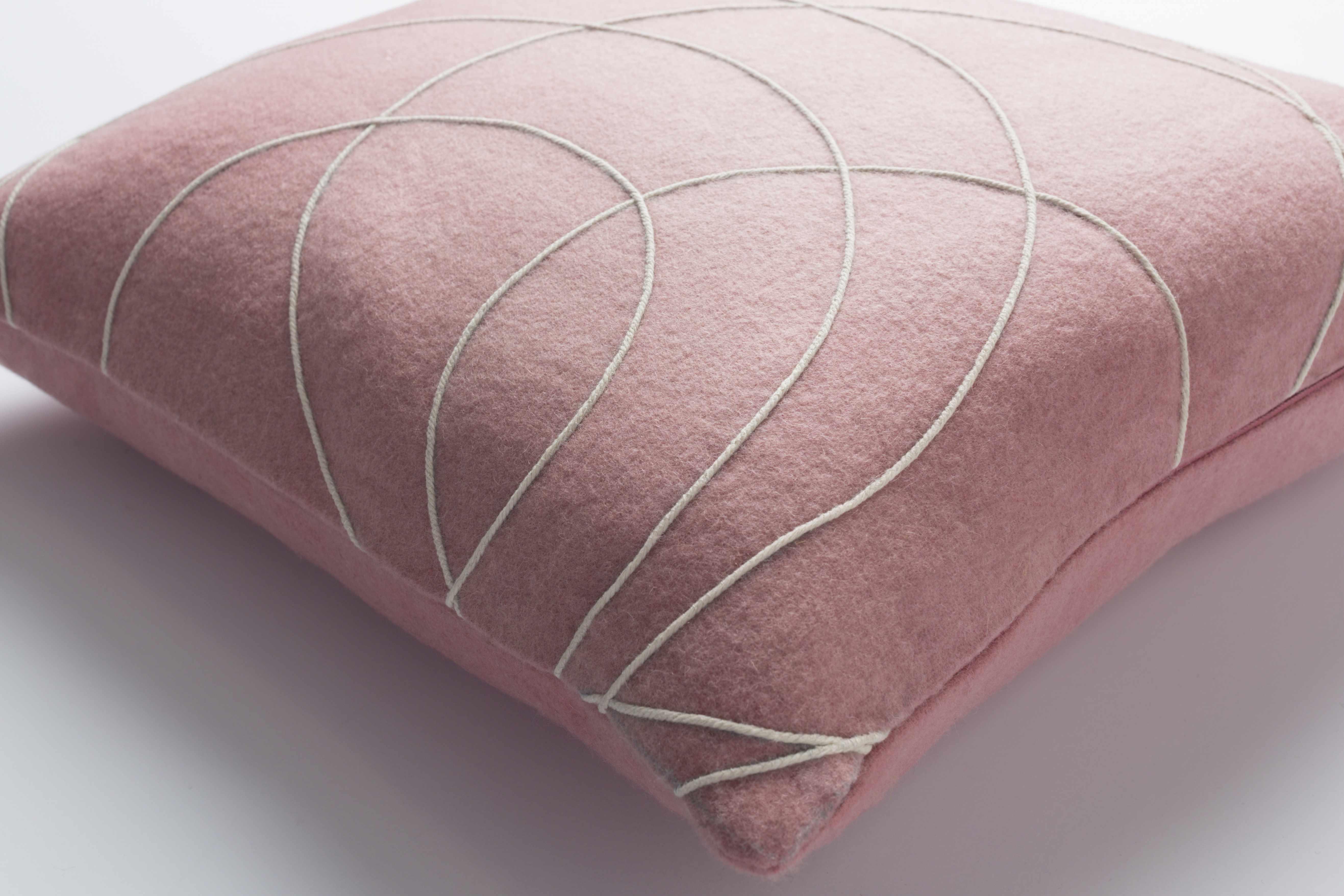 Glenorchy Blush Pink Swirl Accent Pillow - Clearance - PRHOMZ