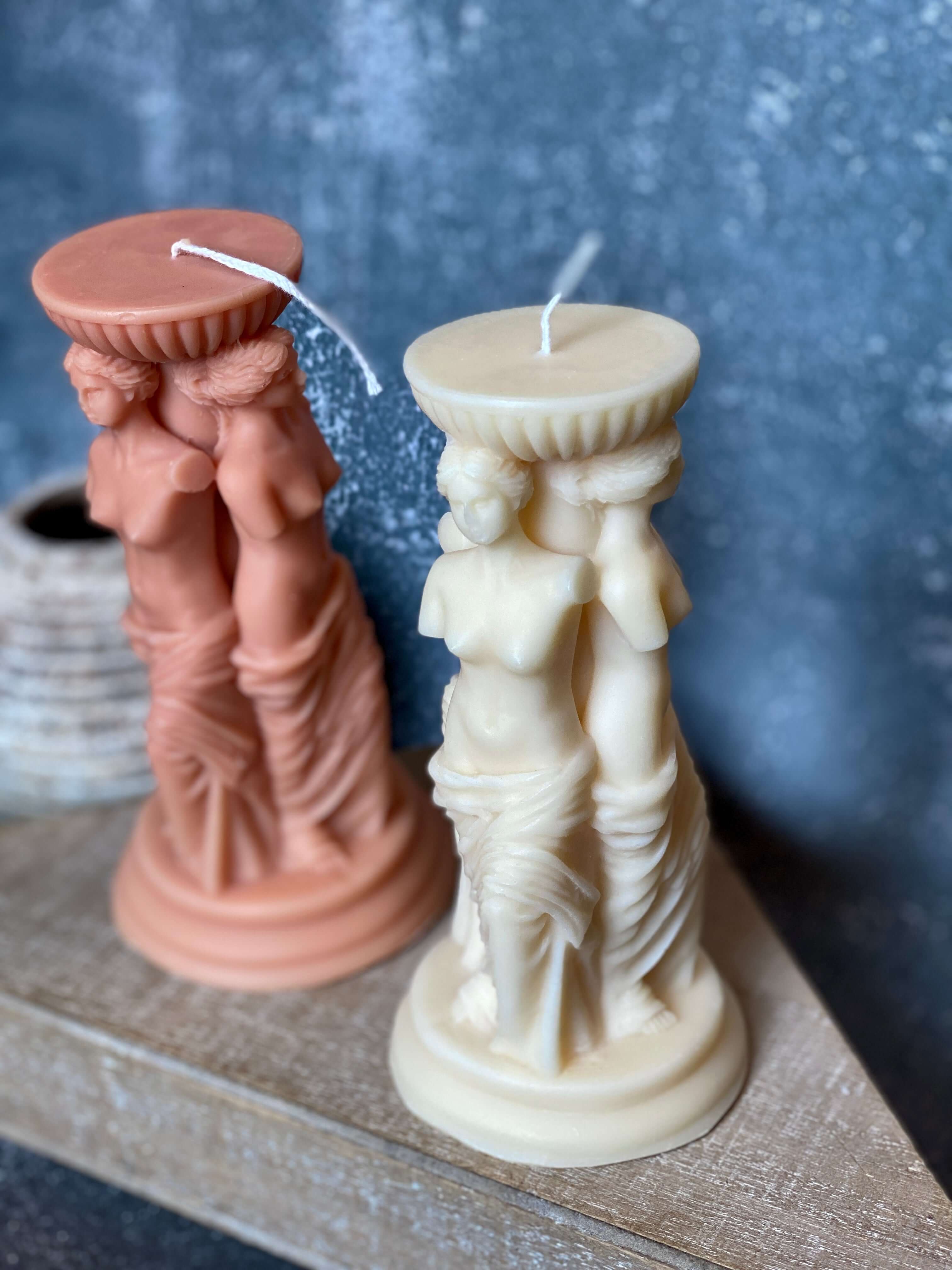 Goddess Sculpture Candle | Soy Wax Art Trio
