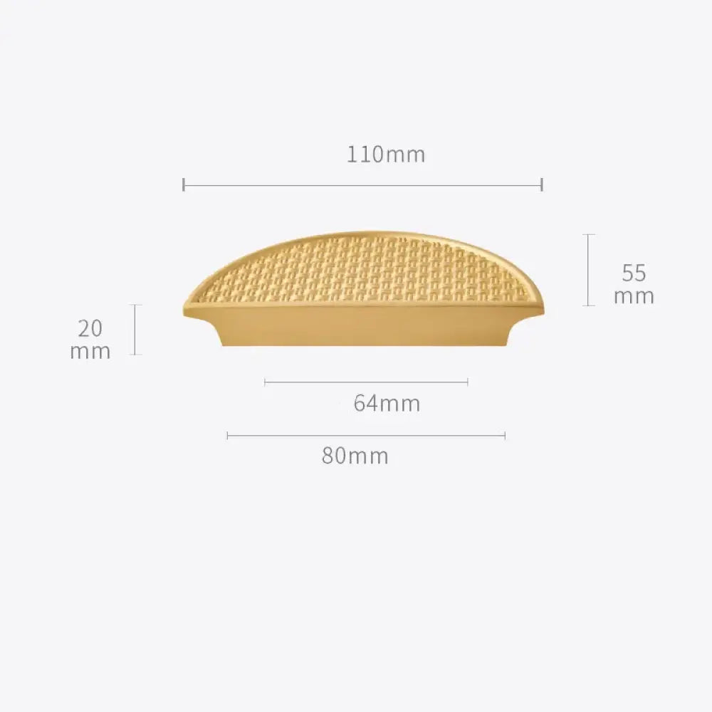Gold Round Brass Cabinet Handles – Textured Braided Pattern Pulls for Wardrobes, Bookcases, and Wine Cabinets
