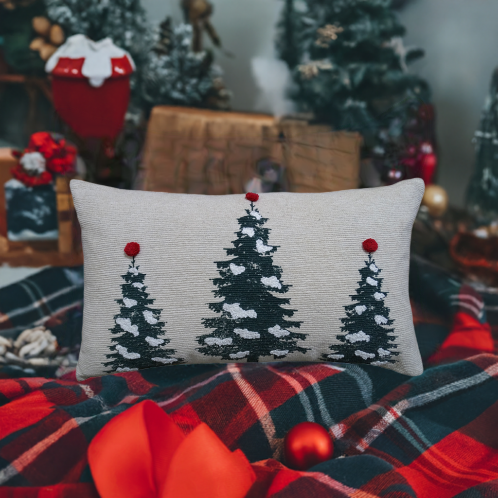 Christmas Throw Pillow for couch 14" x 24"