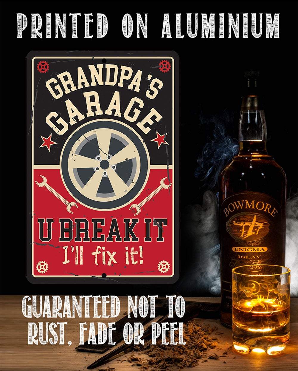 Grandpa's Garage - Metal Sign