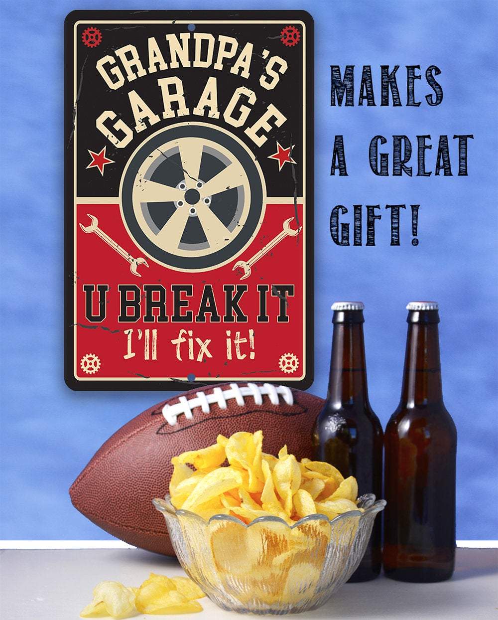 Grandpa's Garage - Metal Sign