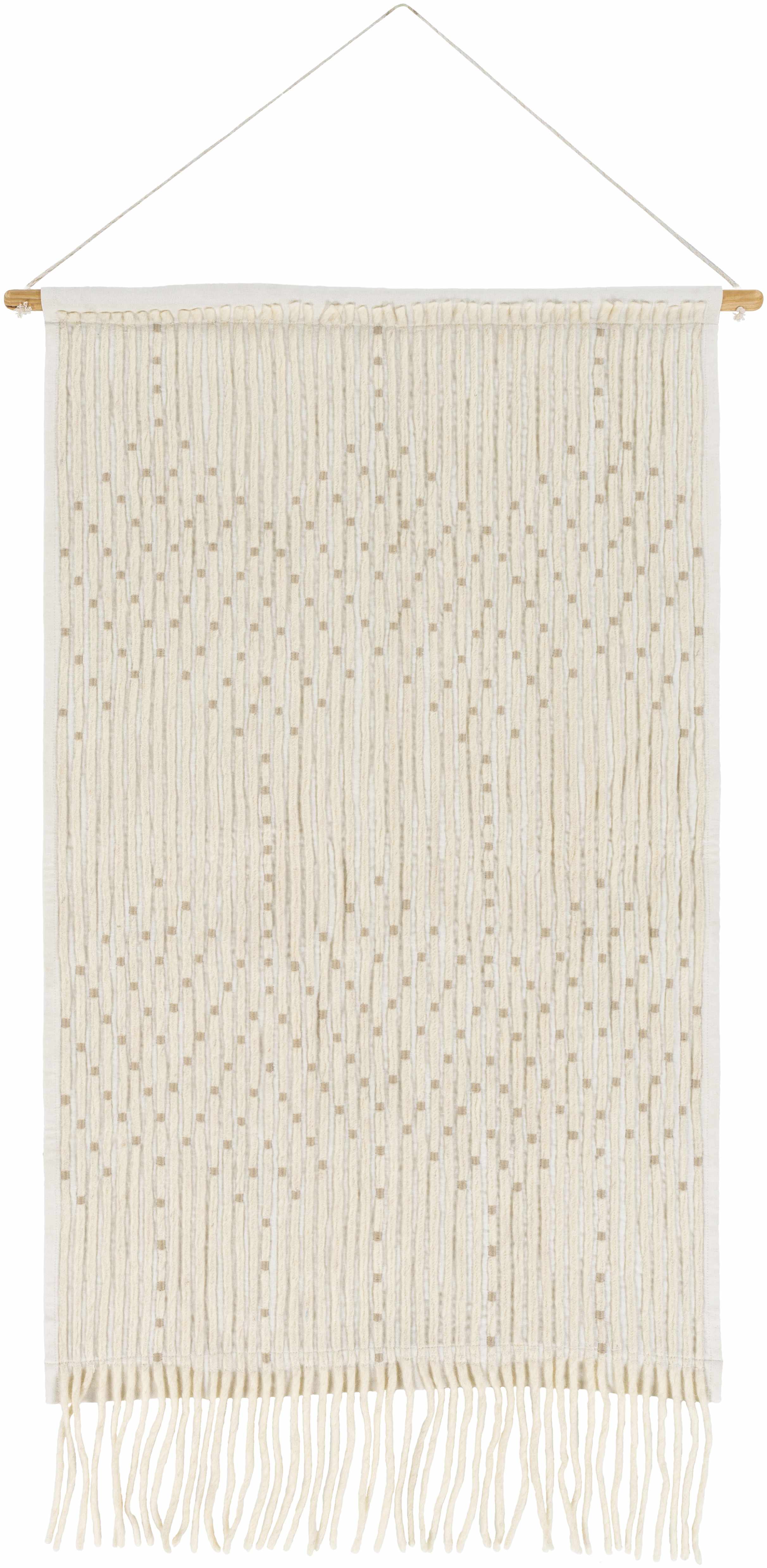 Grannis Handwoven Taupe Wall Hanging-0