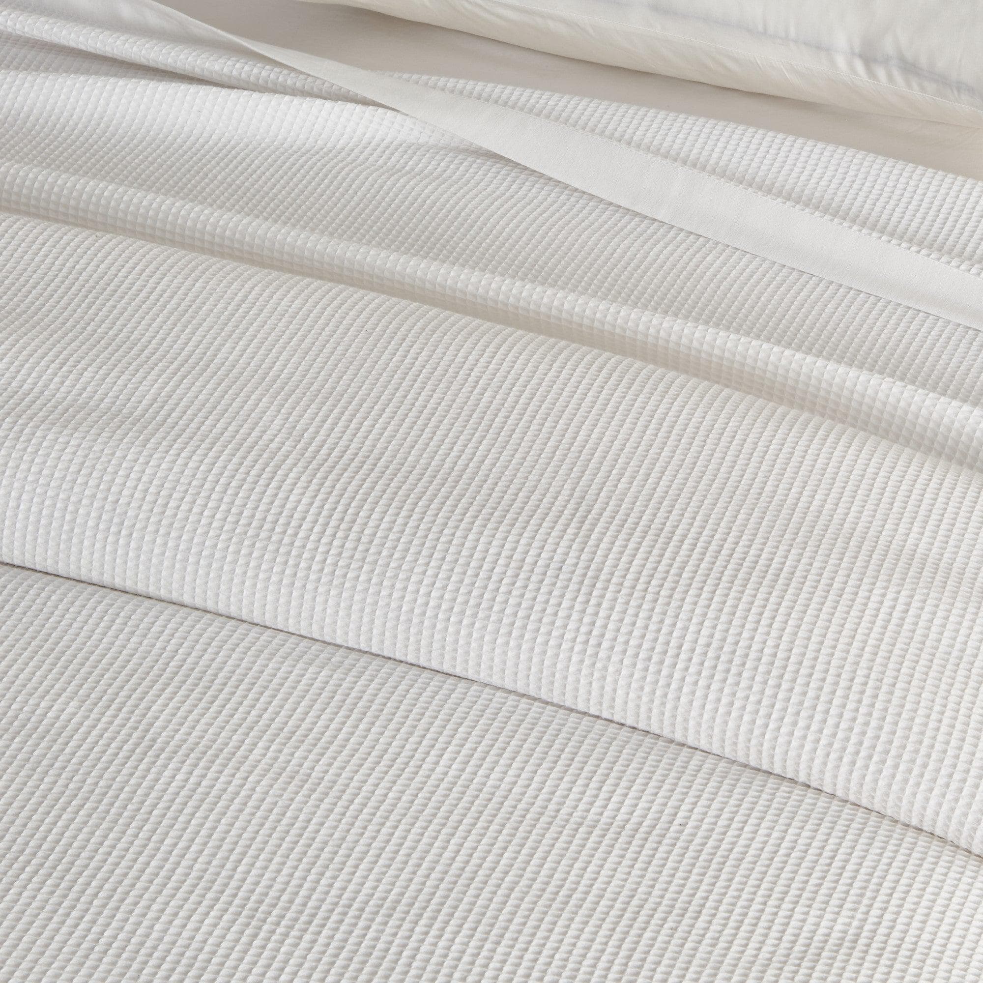 100% Cotton Small Waffle Weave Blanket - Hazel Collection