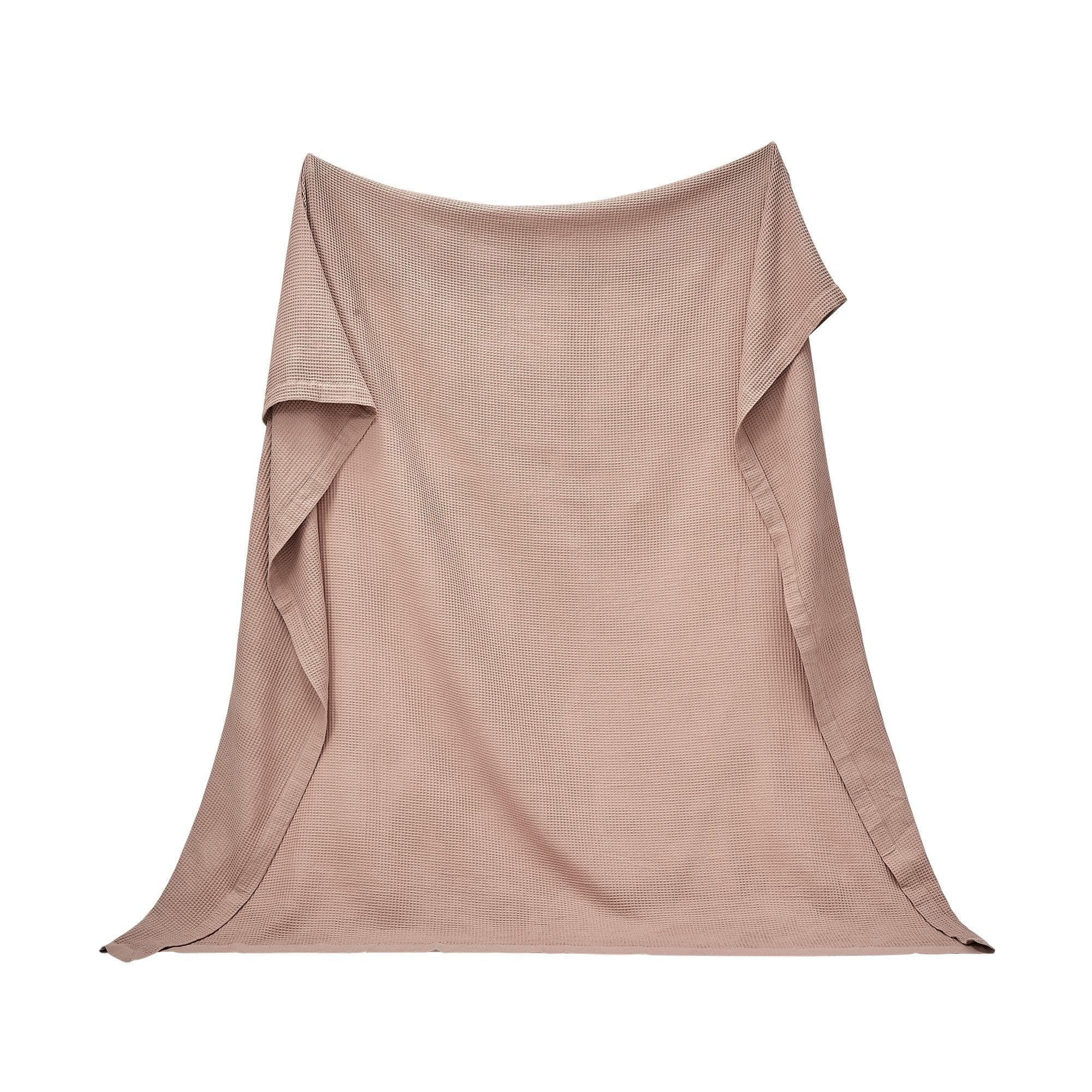 100% Cotton Small Waffle Weave Blanket - Hazel Collection