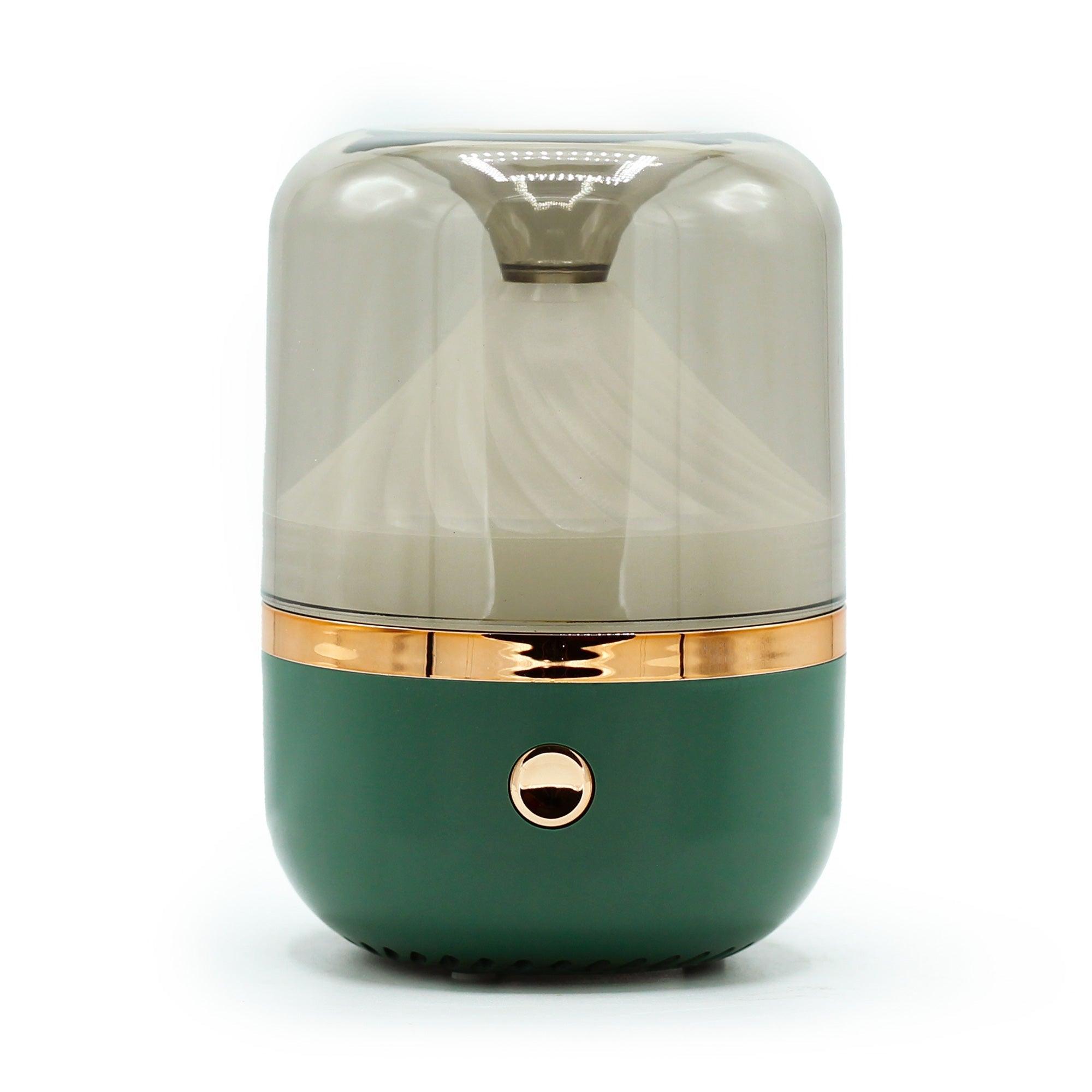 Green & Bronze Contemporary Electric Diffuser Atomiser - USB C | Colour Change - PRHOMZ