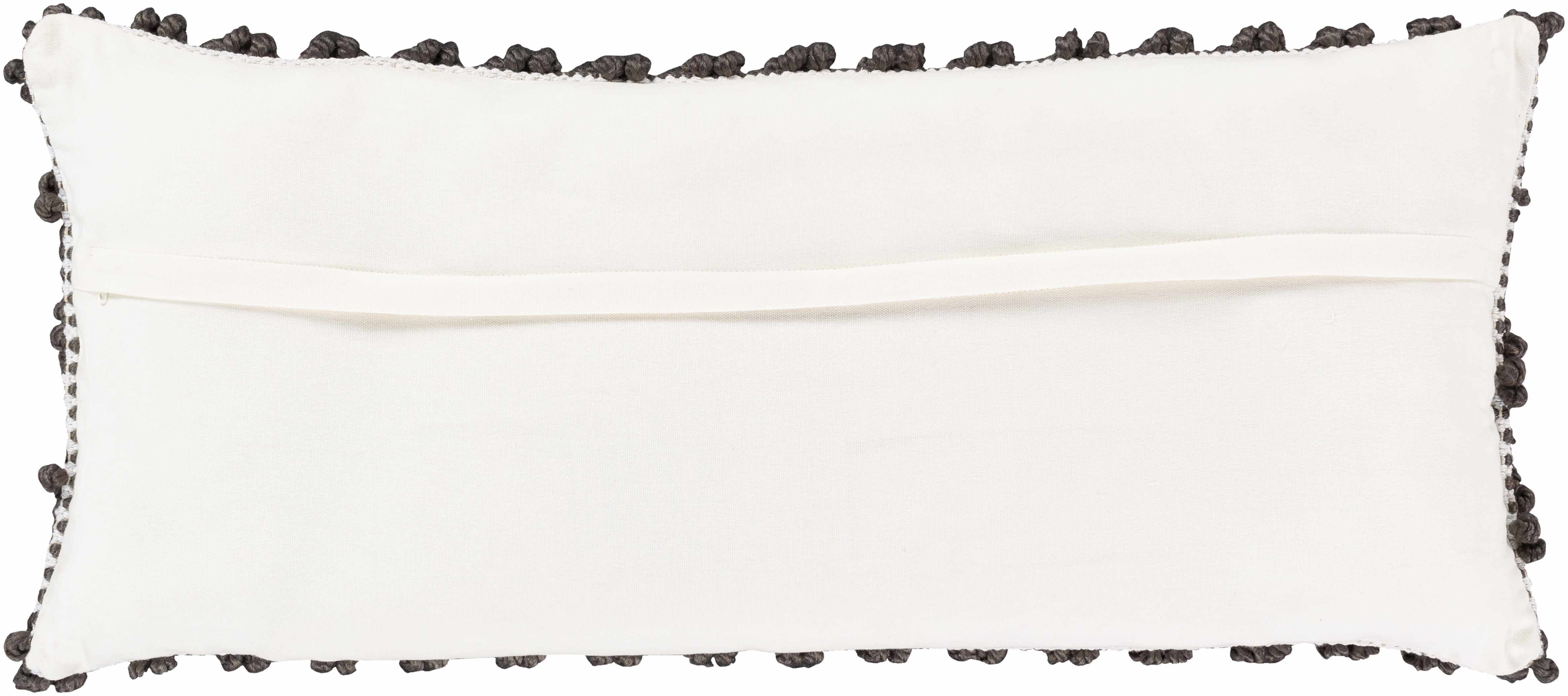 Guysville Gray Chevron Textured Lumbar Pillow-1