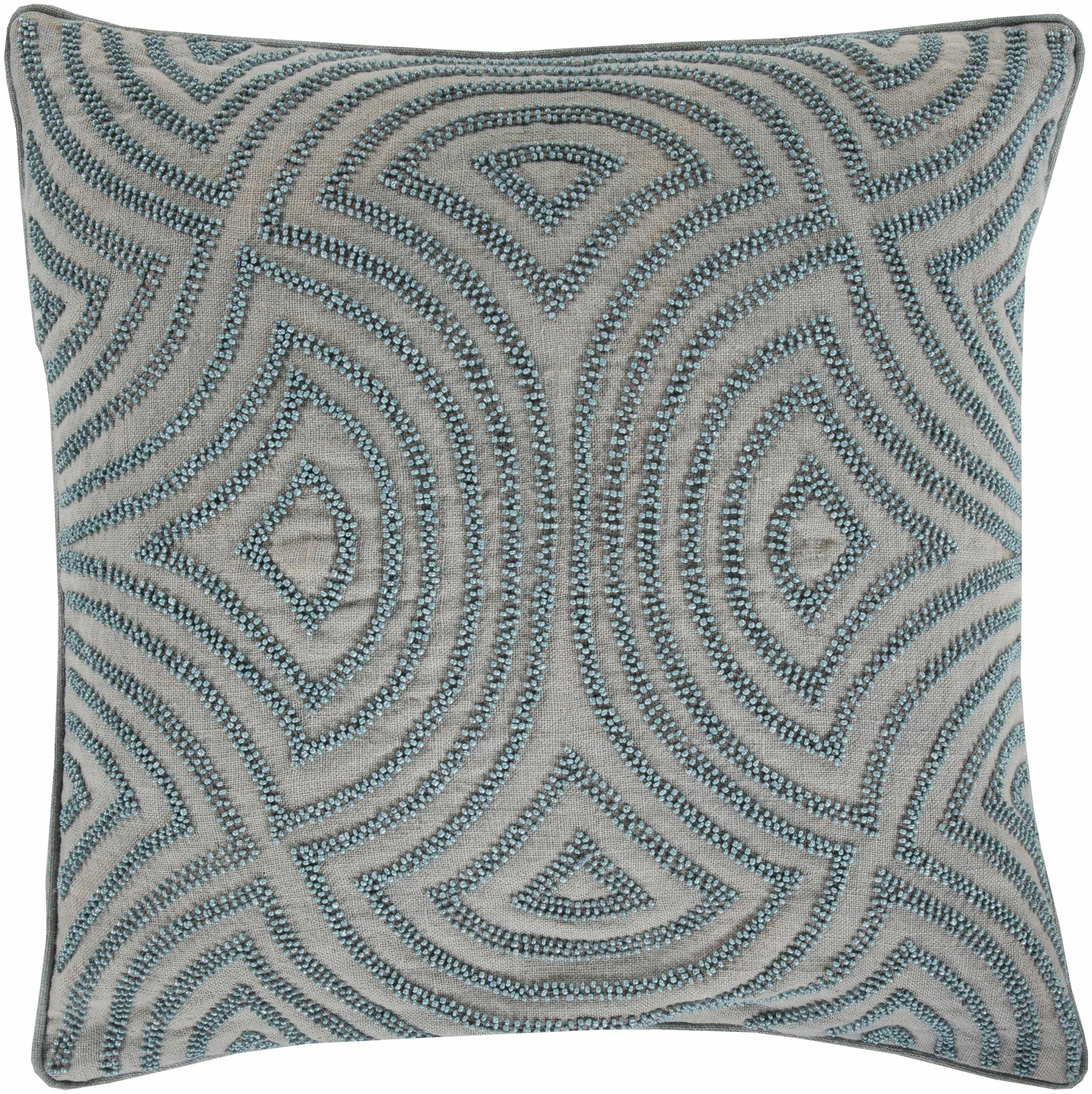 Hallettsville Geometric Embroidered Accent Pillow - Clearance - PRHOMZ