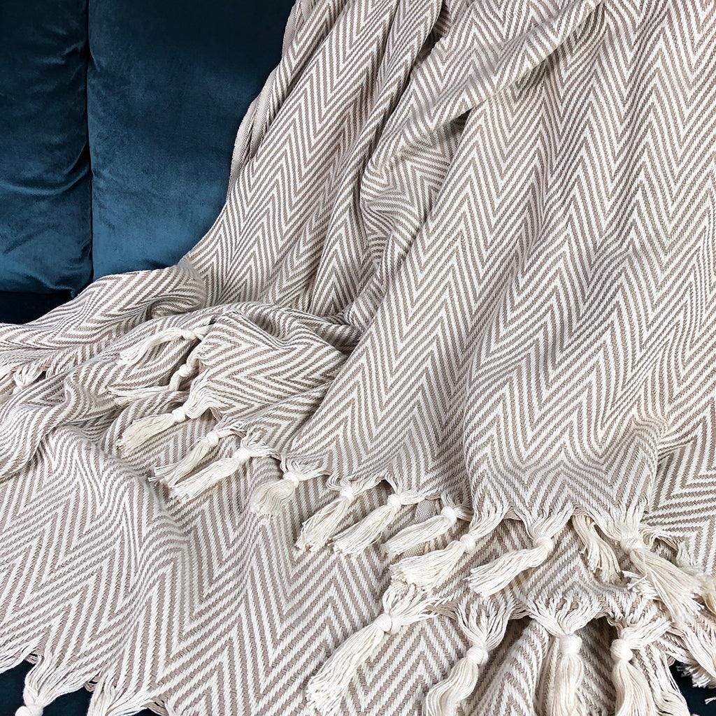 Chunky Chevron Turkish Throw - PRHOMZ