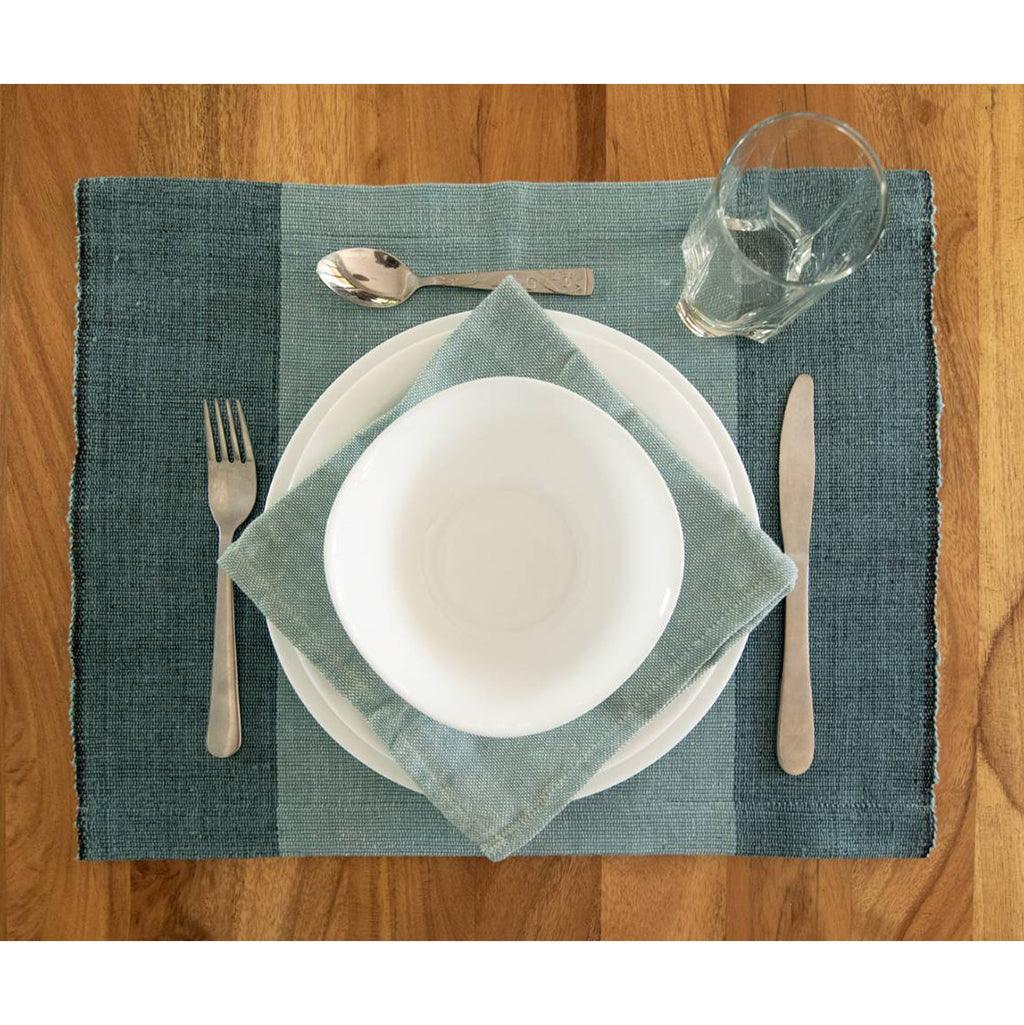 Handloom Color Block Placemat Set - PRHOMZ